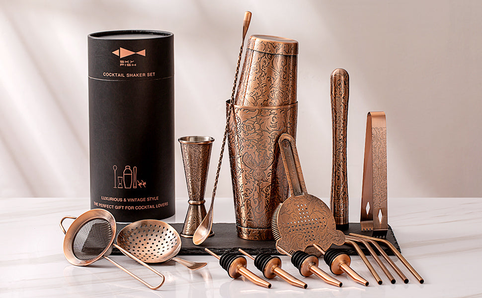 Unlock Professional Mixology with Skycorps 18-Piece Bartender Kit