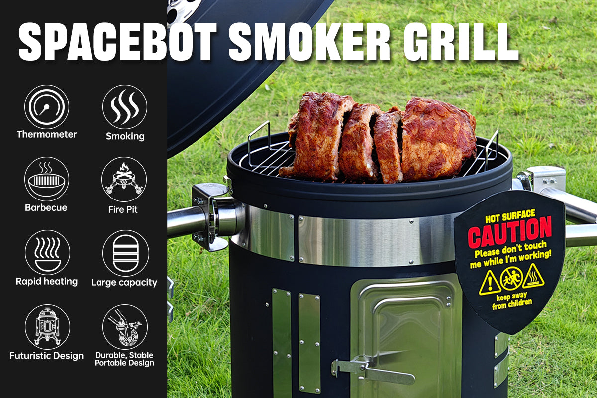 Space Robot Smoker Grill: Innovative design, renewing the outdoor cooking experience