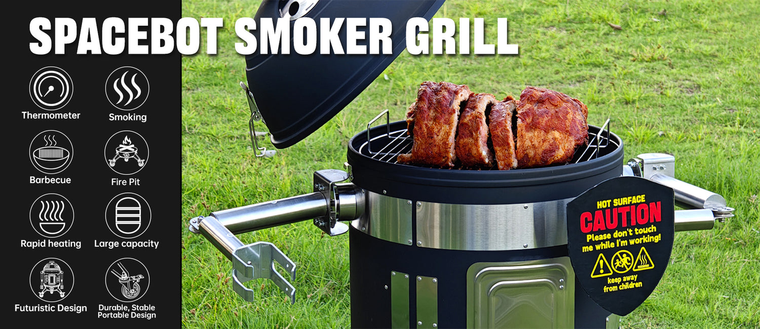 Space Robot Smoker Grill: Innovative design, renewing the outdoor cooking experience