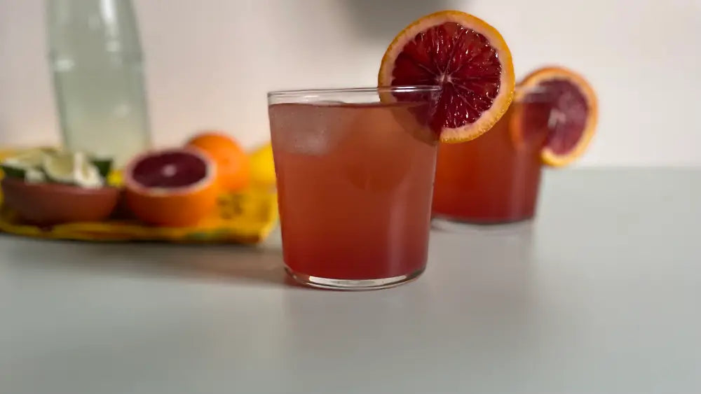 Blood Orange Vanilla Hot Fizz