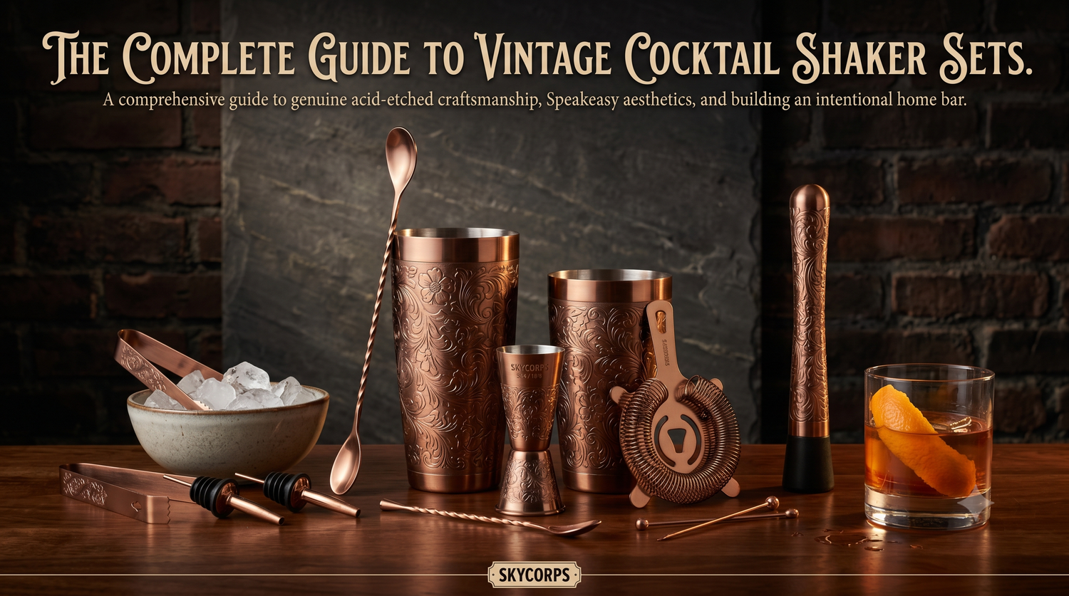 The Complete Guide to Vintage Cocktail Shaker Sets: Craft, Culture, and How to Tell the Real Thing from a Beautiful Fake