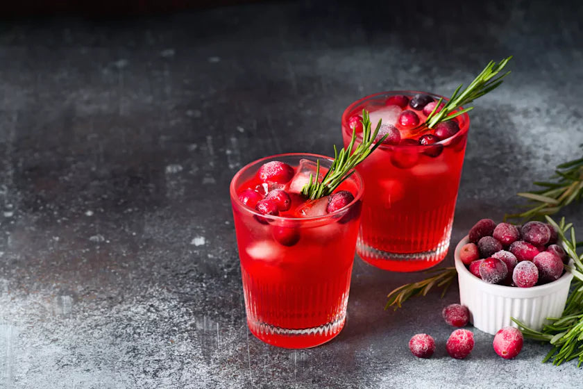 Cranberry Rosemary Vodka Spritz