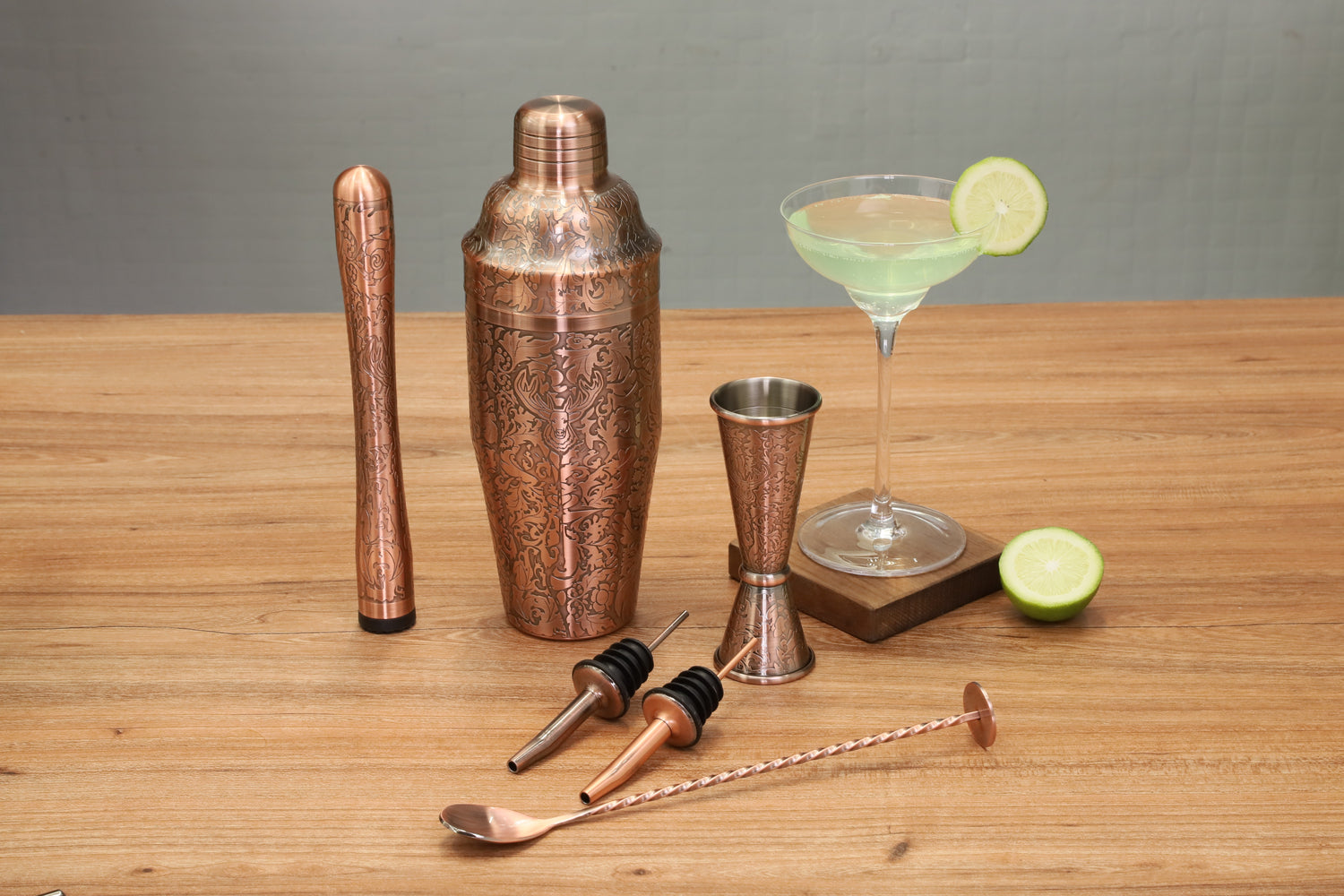 Elevate Your Mixology Game: Skycorps Copper-Plated Cocktail Shaker Set Review