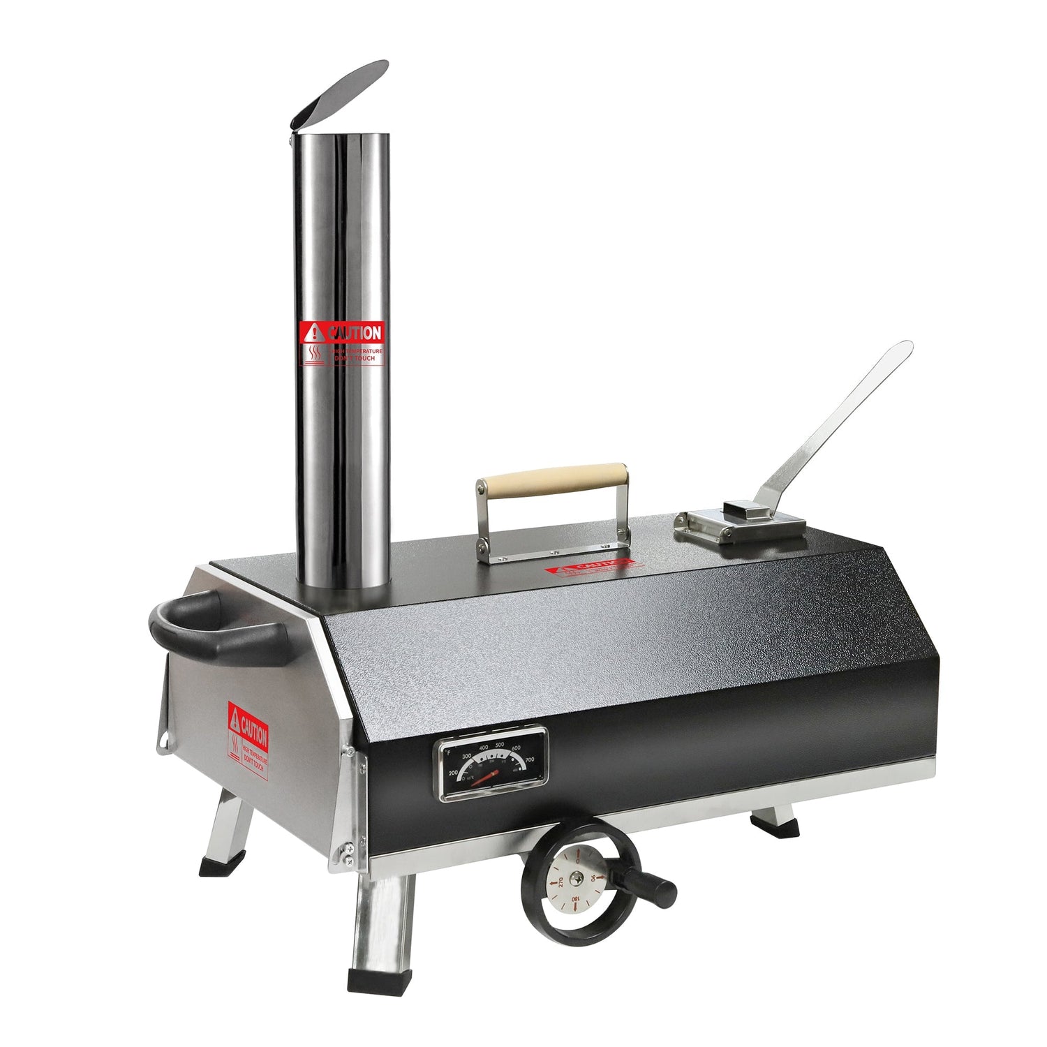 Skycorps Trapezoidal 360° Manual Rotating Outdoor Pizza Oven: Elevate Your Culinary Adventures