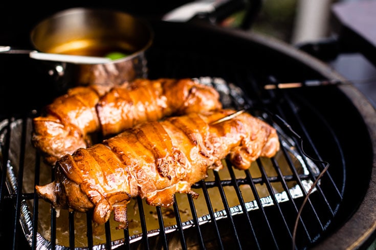 Outdoor Smoker Bacon Making Process