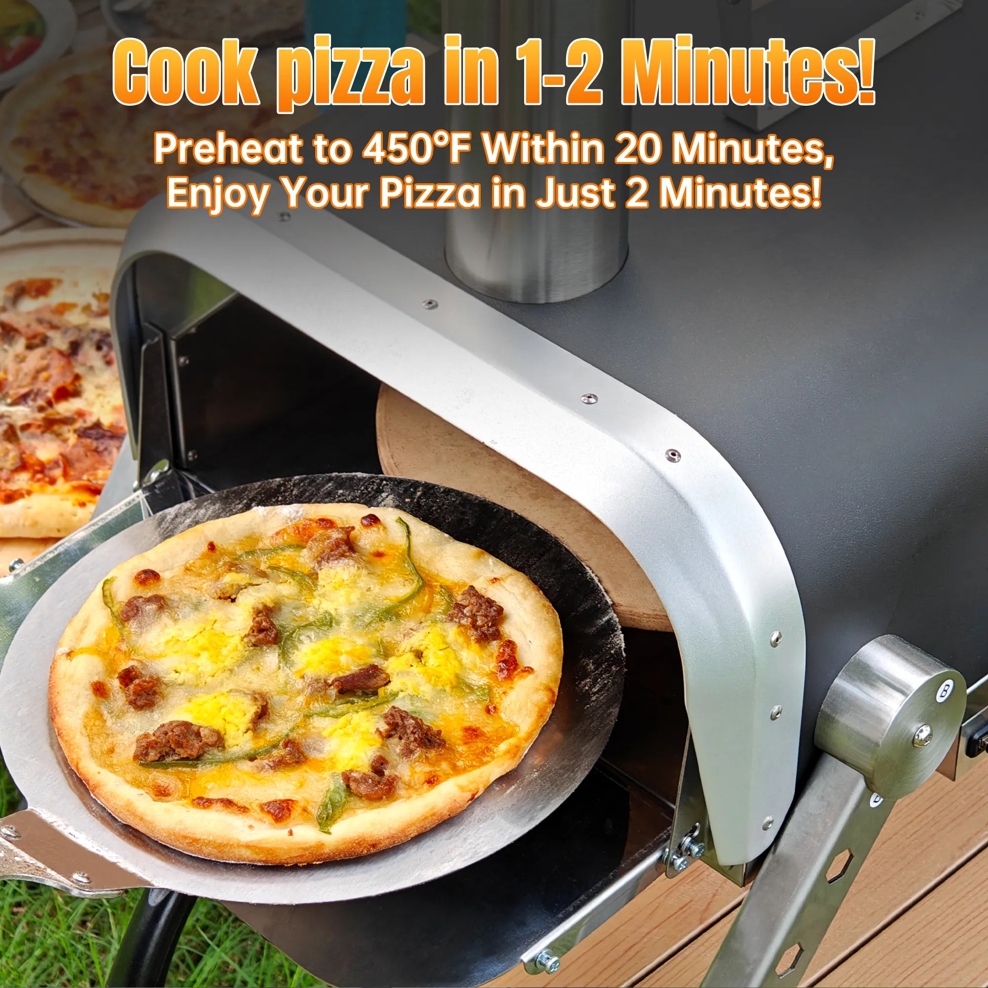 Skycorps 12 Inch Wood Fired Pizza Oven Portable Outdoor Pizza Oven
