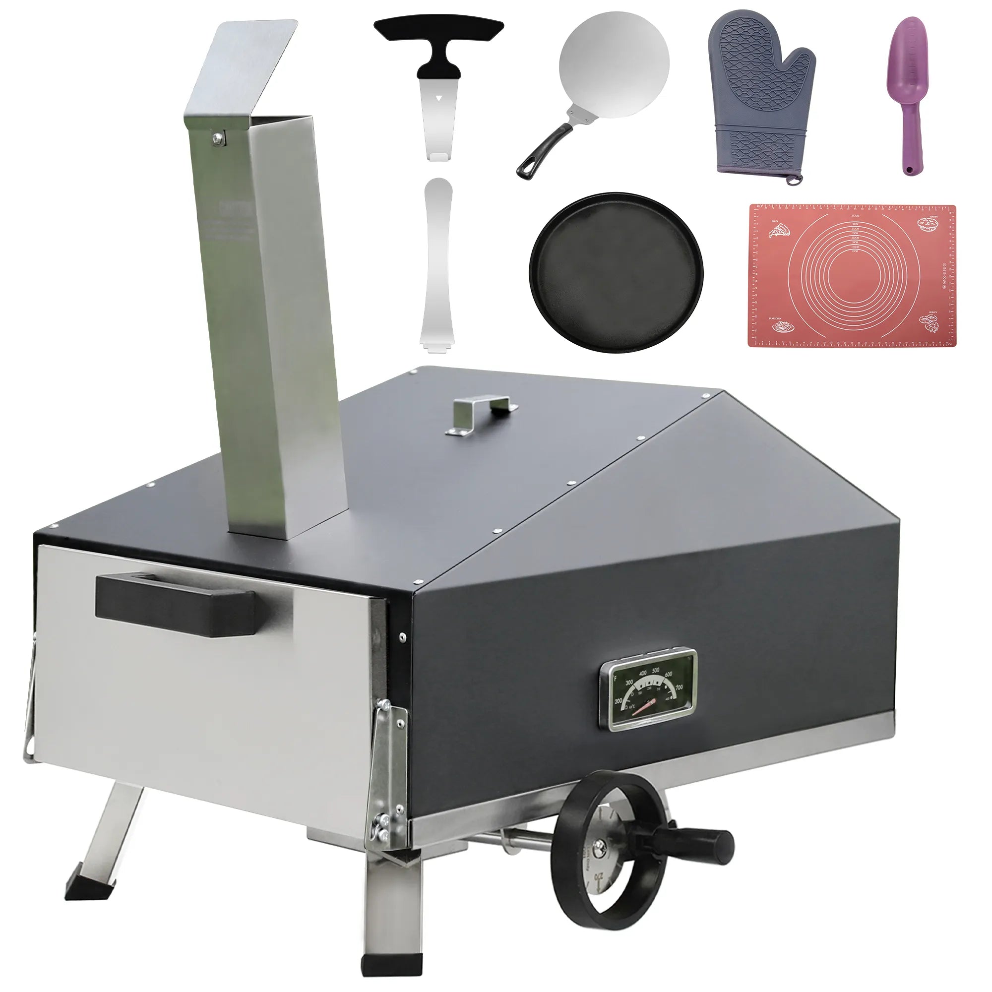 Skycorps Portable Outdoor Cyber Pizza Oven With 12 Inch Pizza Stone