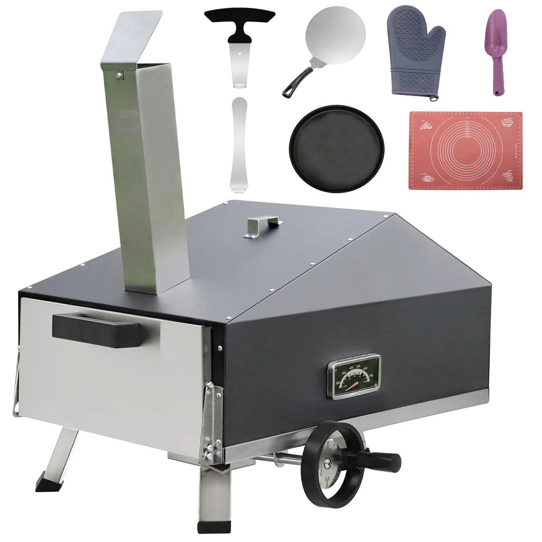 Skycorps Portable Outdoor Cyber Pizza Oven With 12 Inch Pizza Stone