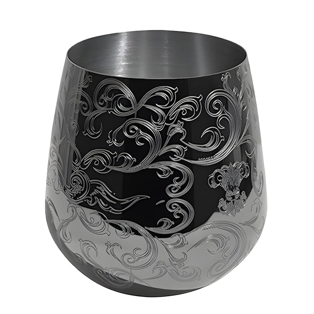 Skycrops Baroque Stemless Stainless Steel Etched Tumbler