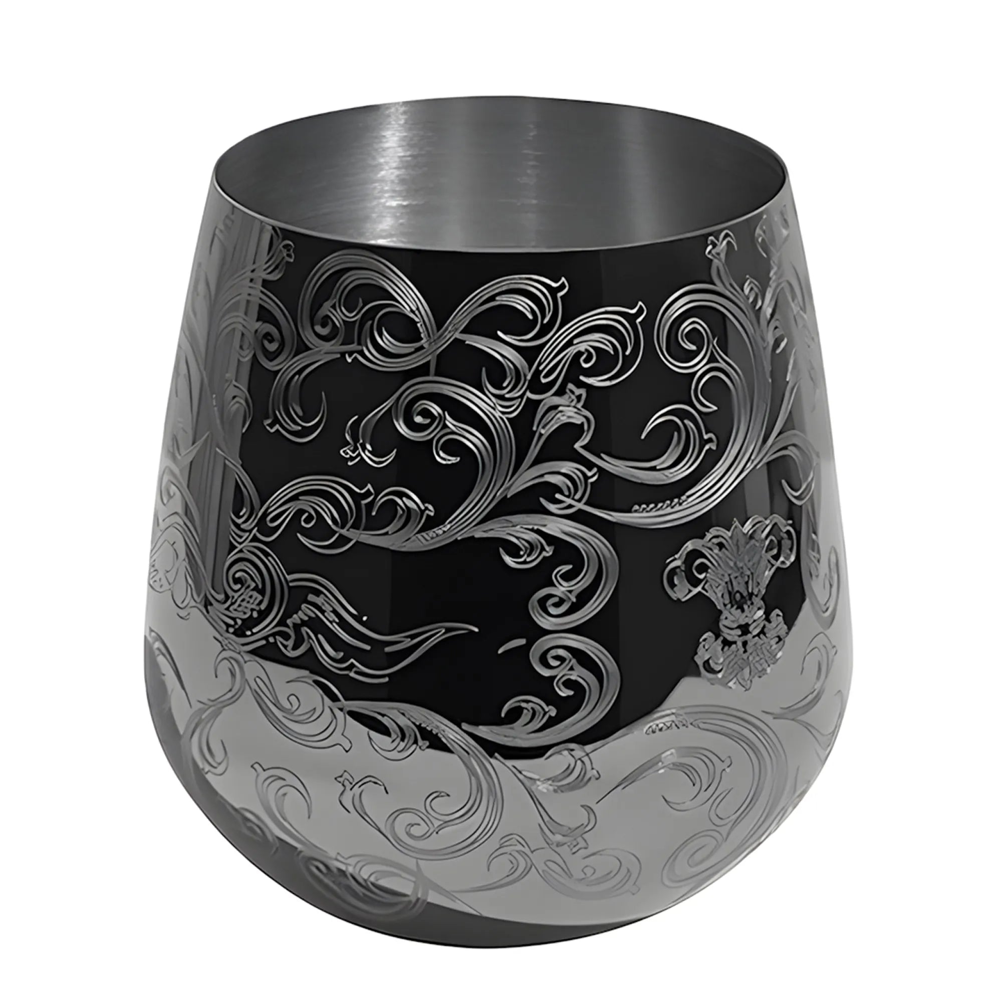 Tazas de café de acero inoxidable con forma de taza de cobre grabada Skycorps