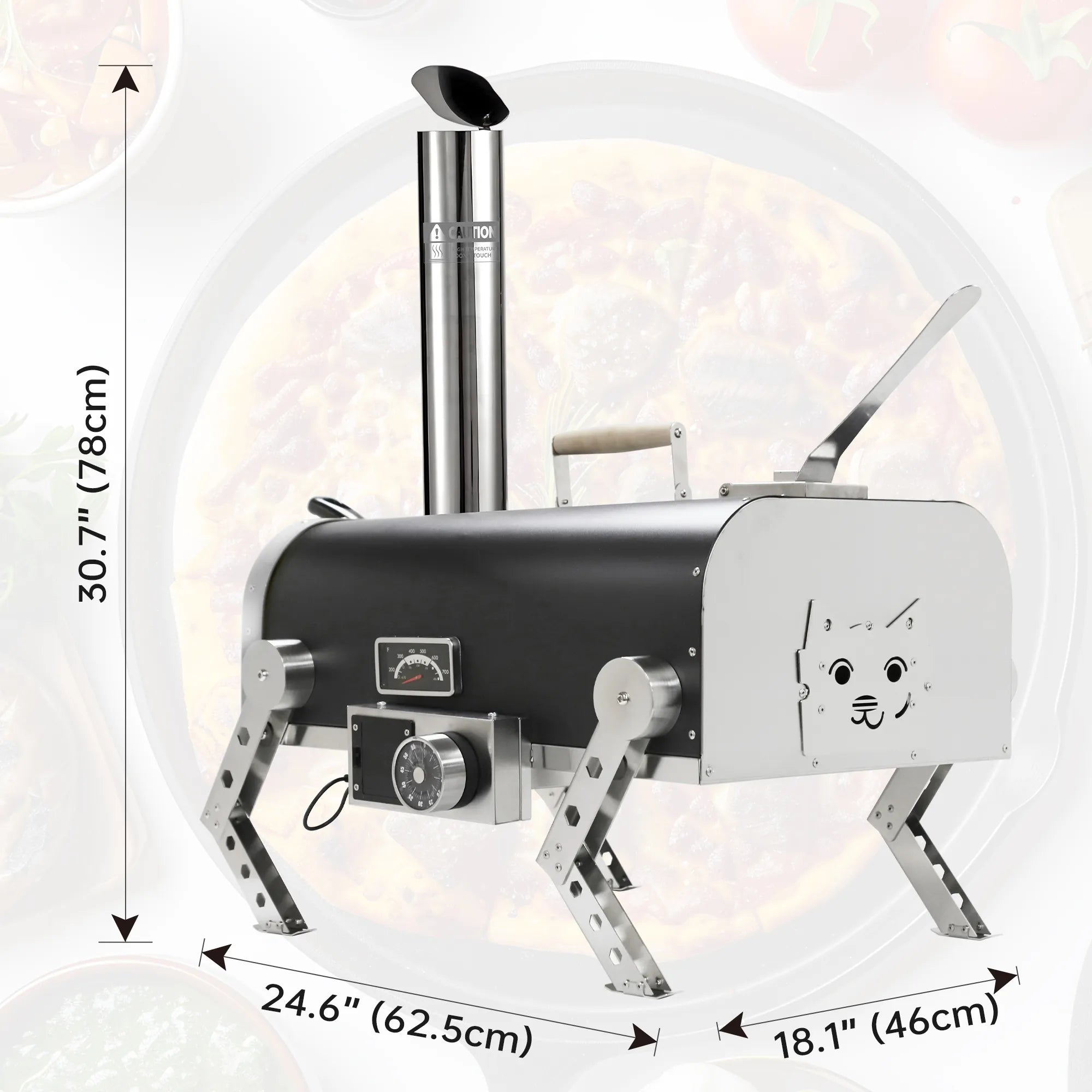 Skycorps 12 Inch Wood Fired Pizza Oven Portable Outdoor Pizza Oven