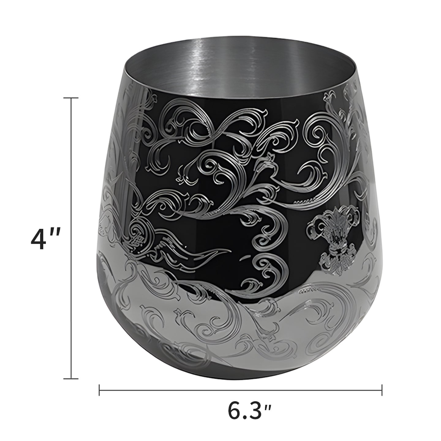 Tasses à café en acier inoxydable avec tasse en cuivre gravé Skycorps