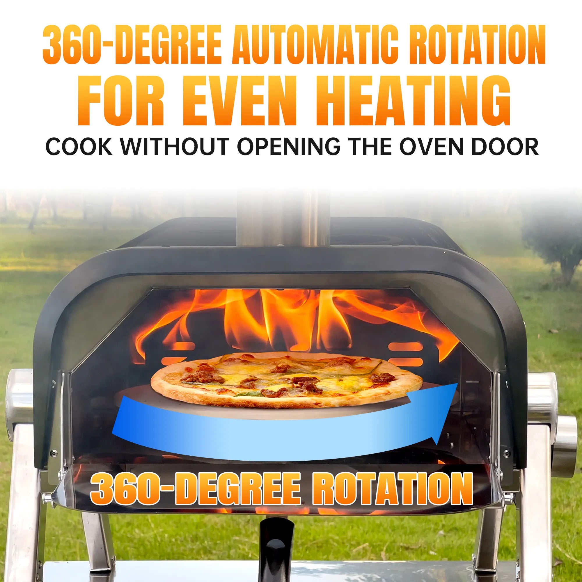 Skycorps 12 Inch Wood Fired Pizza Oven Portable Outdoor Pizza Oven