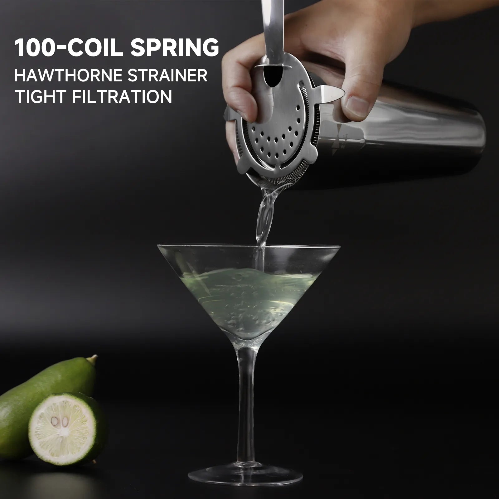 Barware Set 3-Piece Stainless Steel Bartender Kit