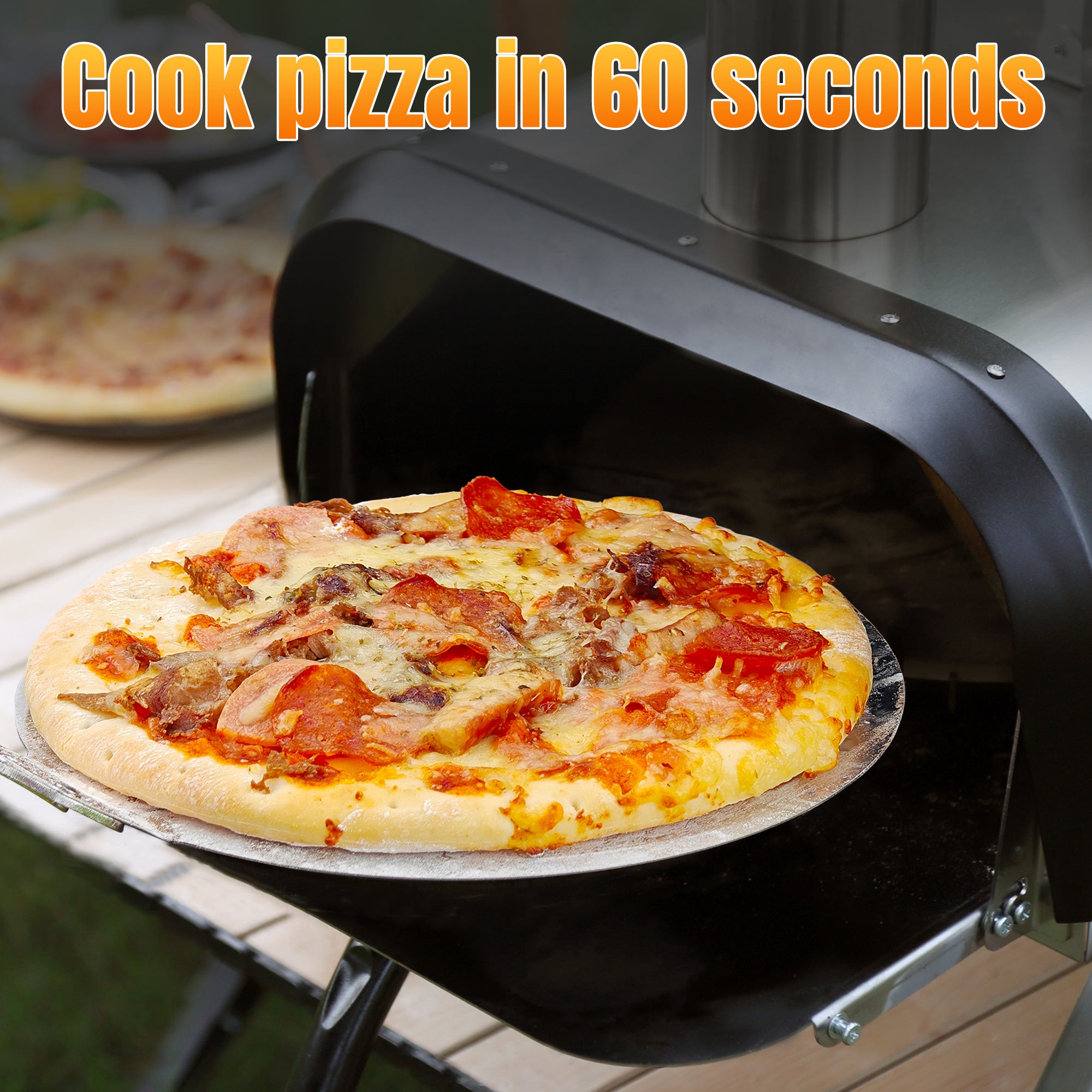 Skycorps 12 Inch Pizza Oven Silver Camping Outdoor Pizza Oven