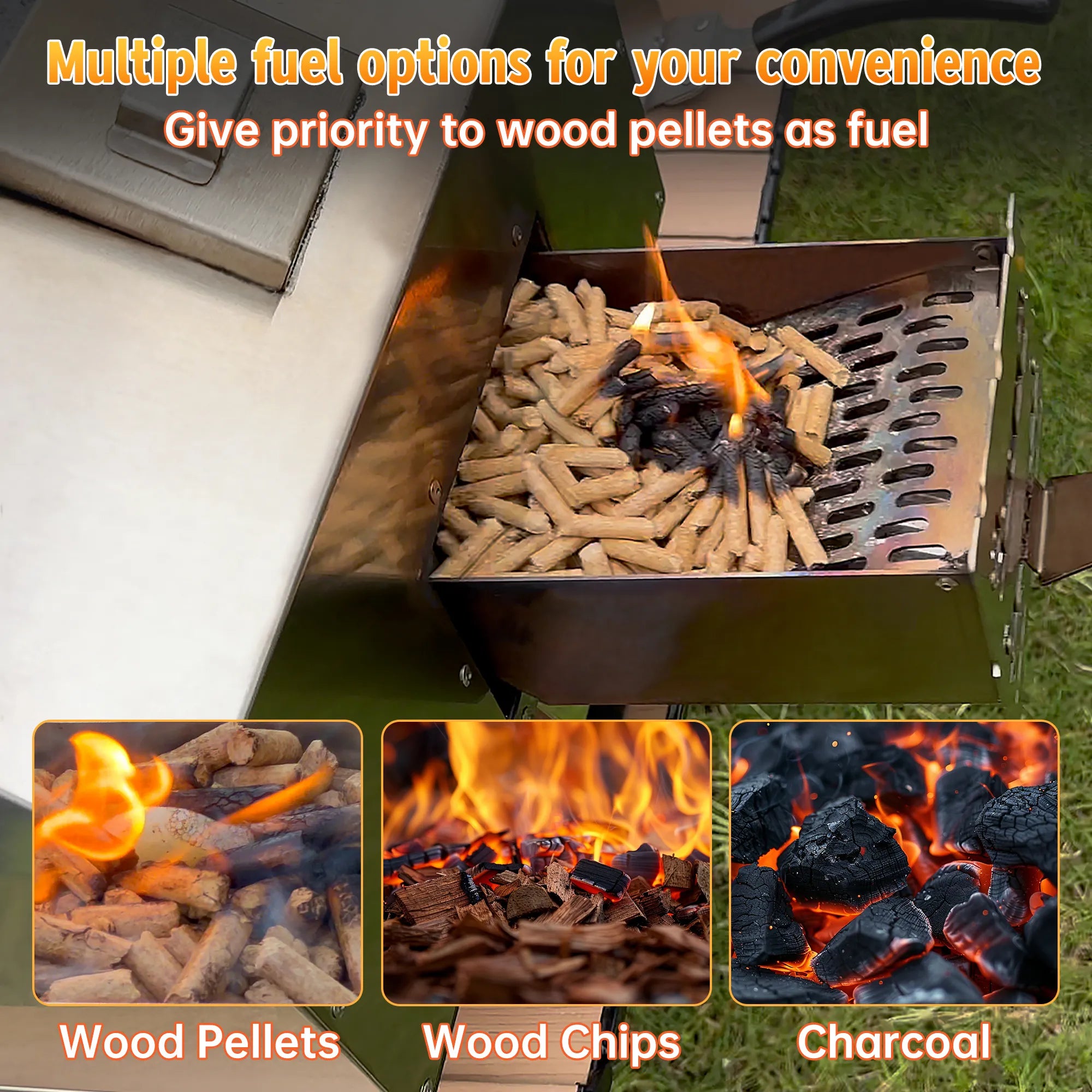 Skycorps Wood Fired Cyber Pizza Oven Silver Stainless Steel Pizza Oven