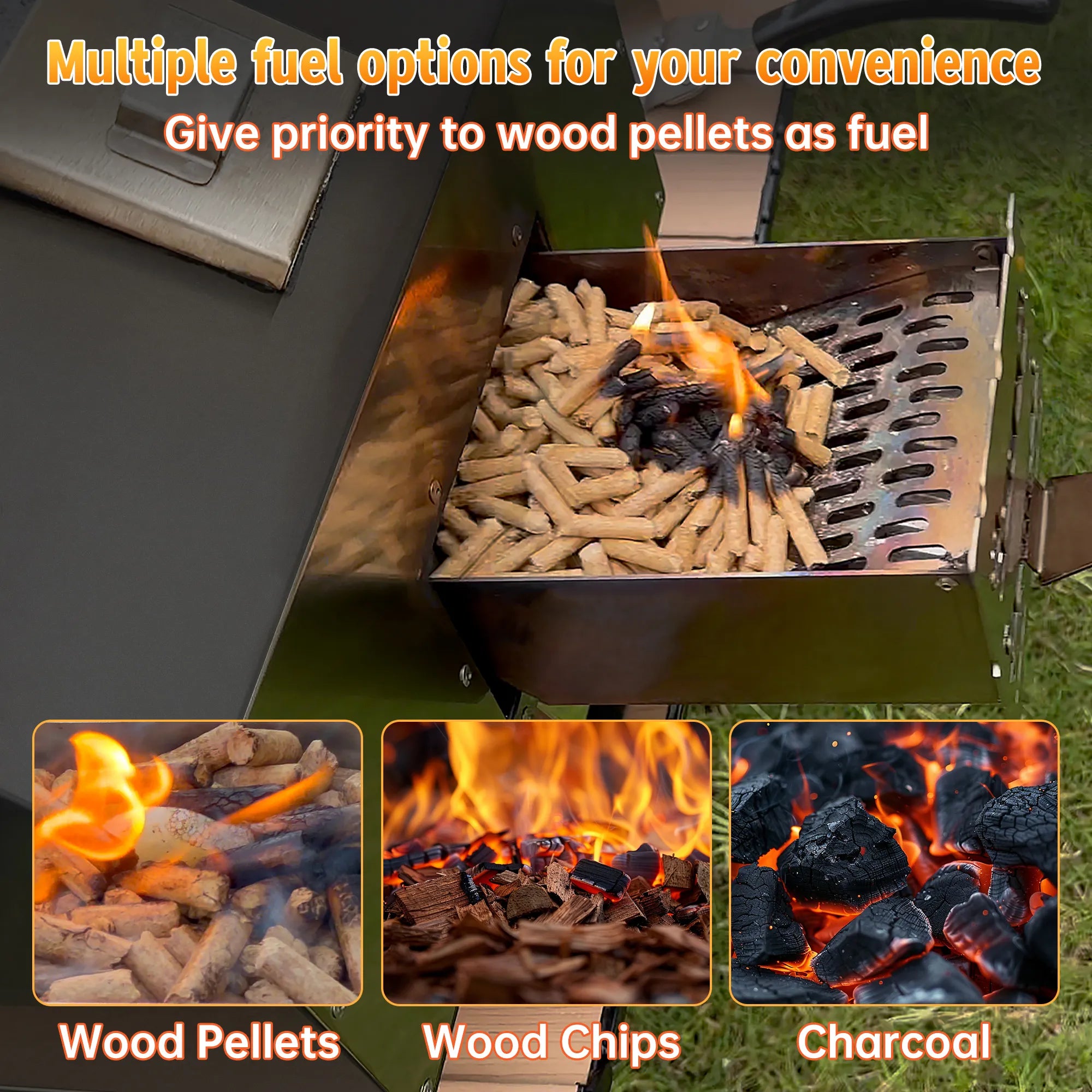 Skycorps Wood Fired Cyber Pizza Oven Silver Stainless Steel Pizza Oven