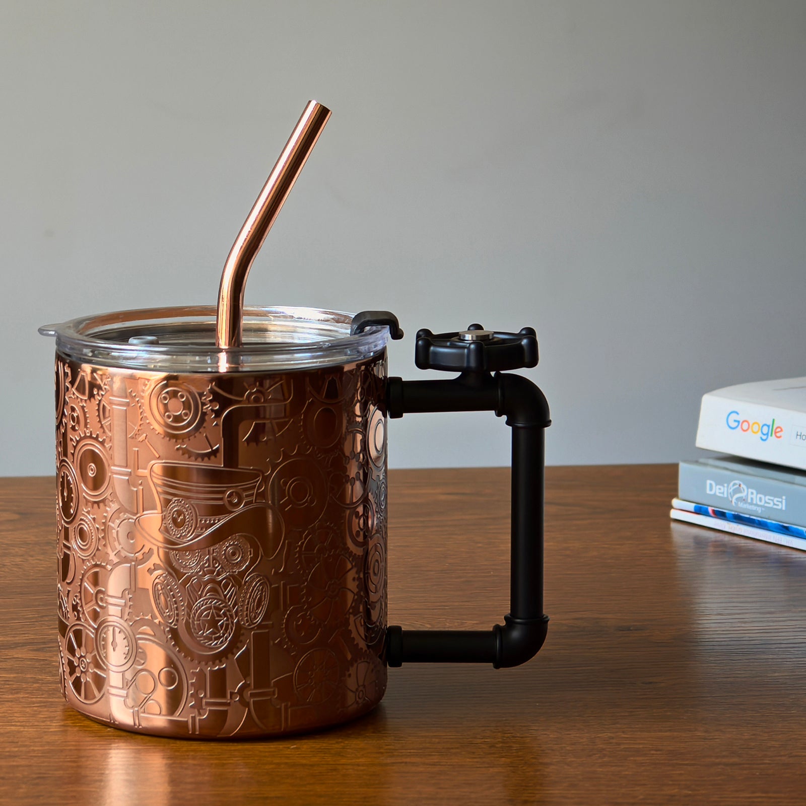 Skycorps Etched Copper Cup Stainless Steel Coffee Mugs