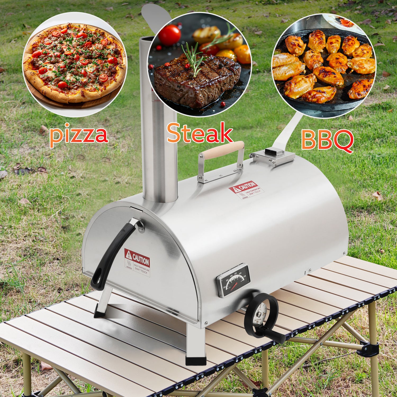 Skycorps Semi Auto Quickly Bake Pizza Oven Stainless Steel Pizza Grill Oven