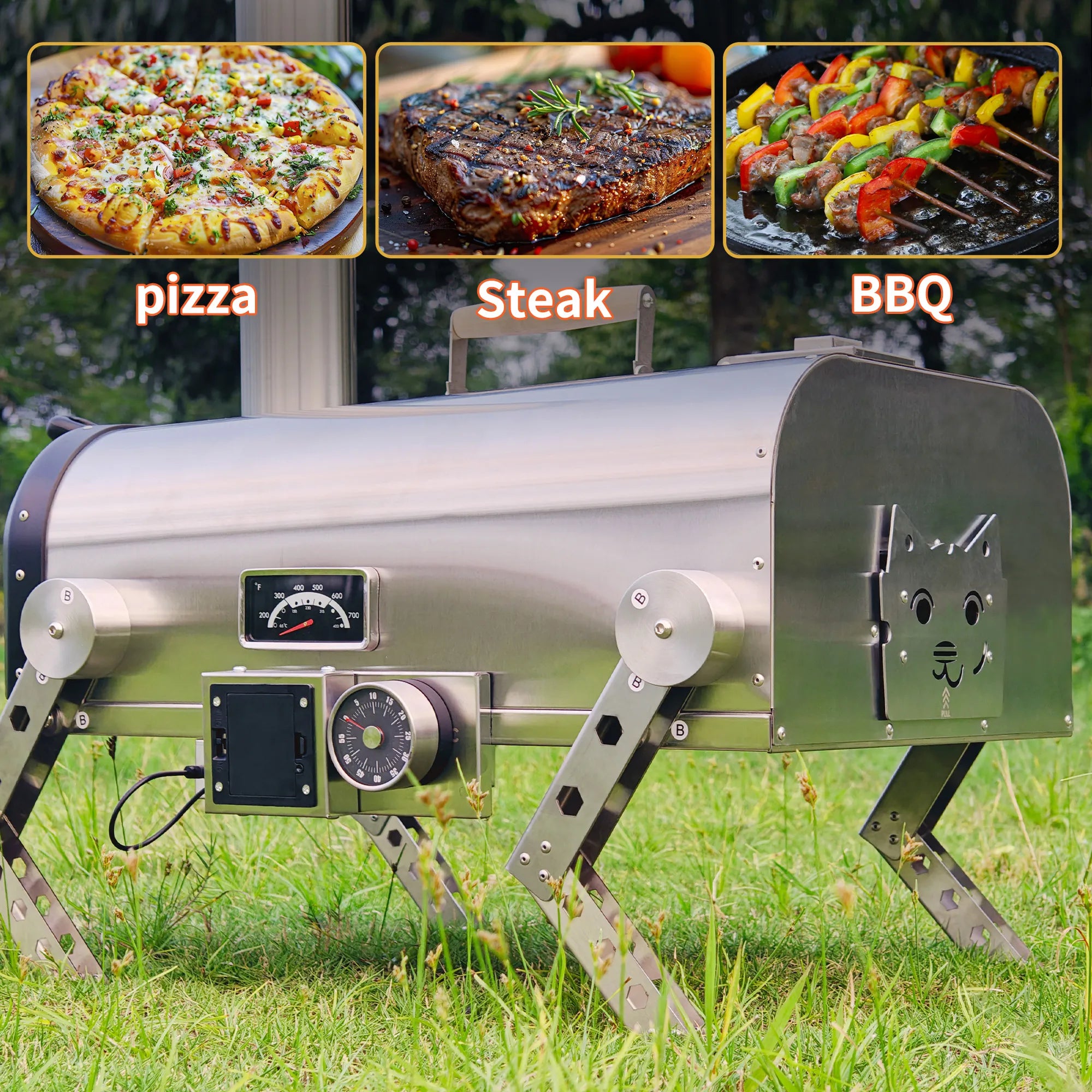 Skycorps 12 Inch Wood Fired Pizza Oven Portable Outdoor Pizza Oven