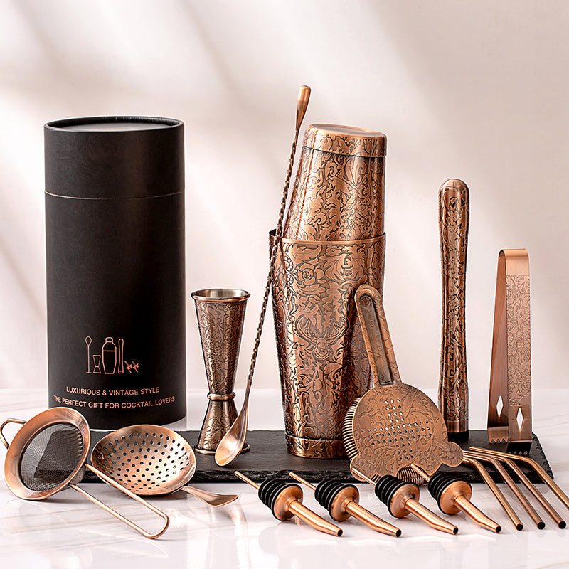 Kit de coctelera Skycorps de 18 piezas para barman 