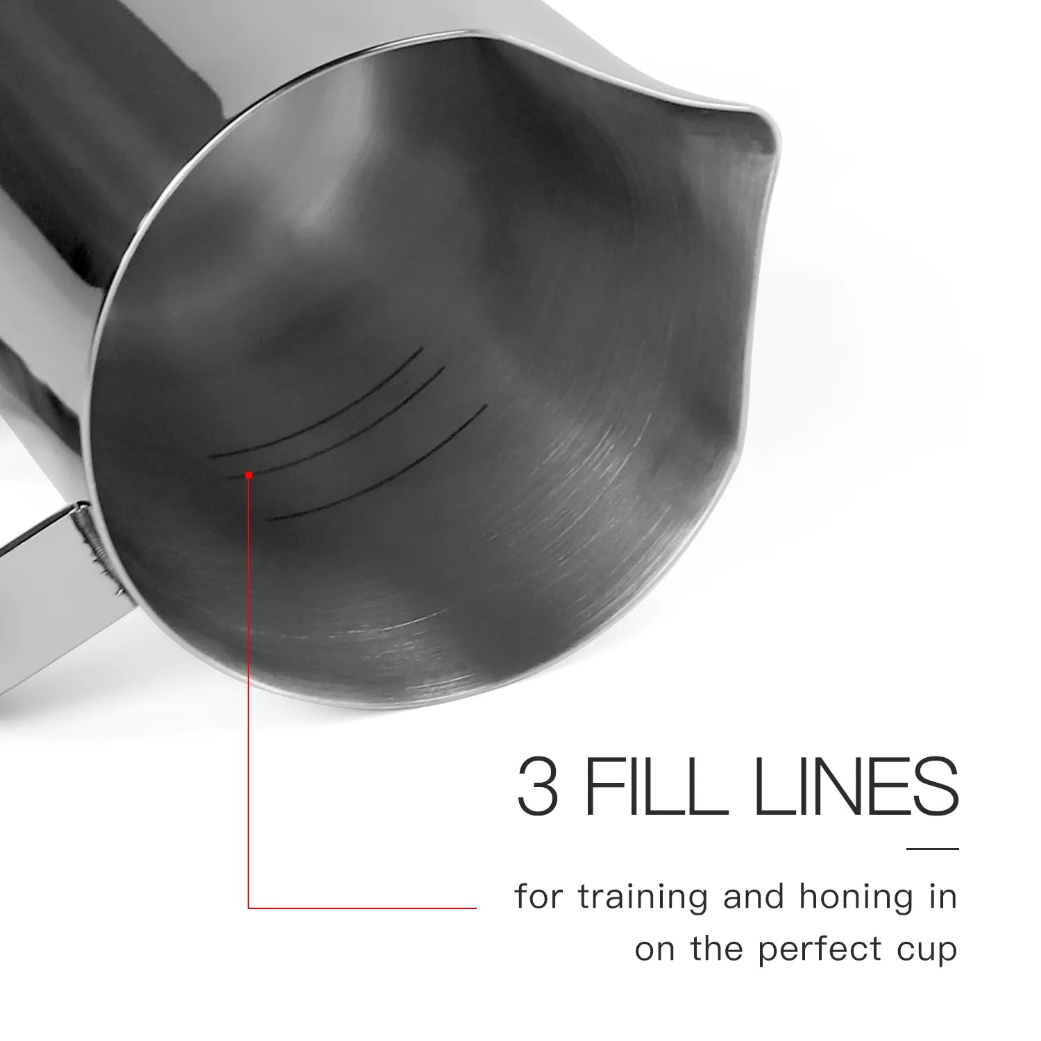 Skycrops 12oz Milk Frothing Pitcher Stainless Steel Milk Frother Cup Steaming Cappuccino Espresso Machine Accessories Barista Tools