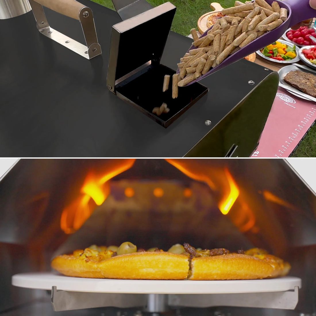 Skycorps 12 Inch Wood Fired Pizza Oven Portable Outdoor Pizza Oven