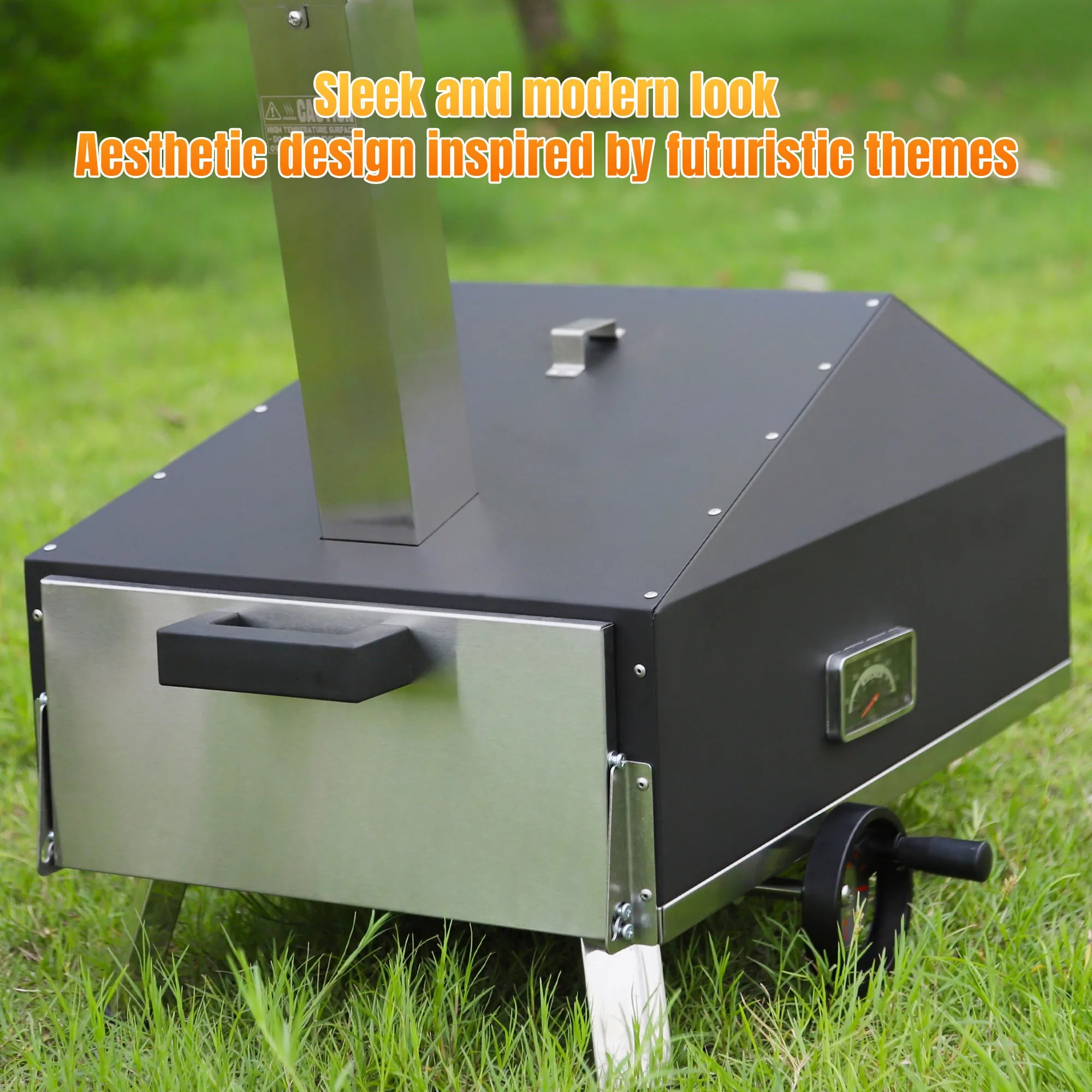 Skycorps Portable Outdoor Cyber Pizza Oven With 12 Inch Pizza Stone