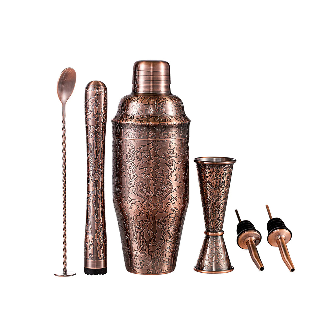 Skycorps Copper Plated Cocktail Shaker Set