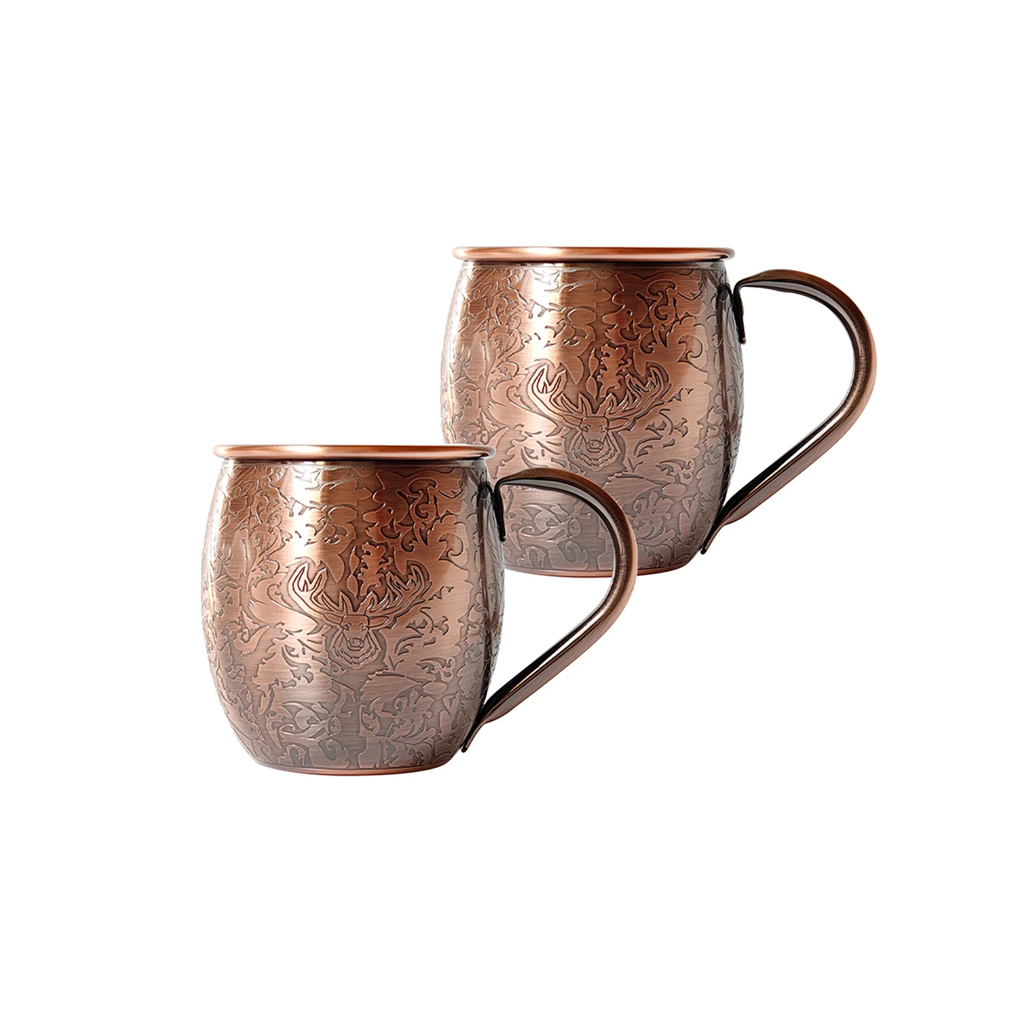 Tasses à café en acier inoxydable avec tasse en cuivre gravé Skycorps