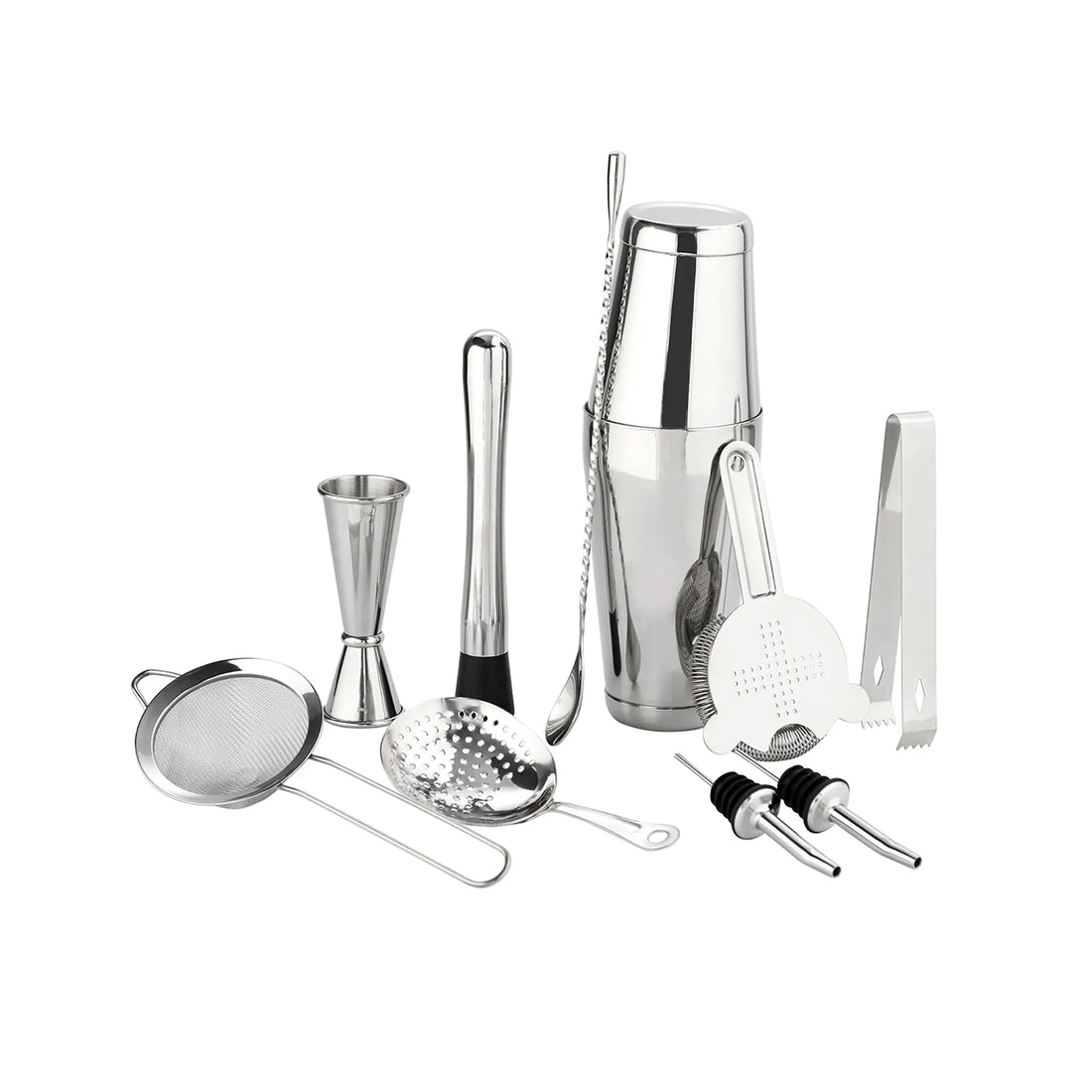 Skycorps Bartender Kit 28oz Mirror Cocktail Shaker Set-11 Pieces Stainless Steel Bar Tools