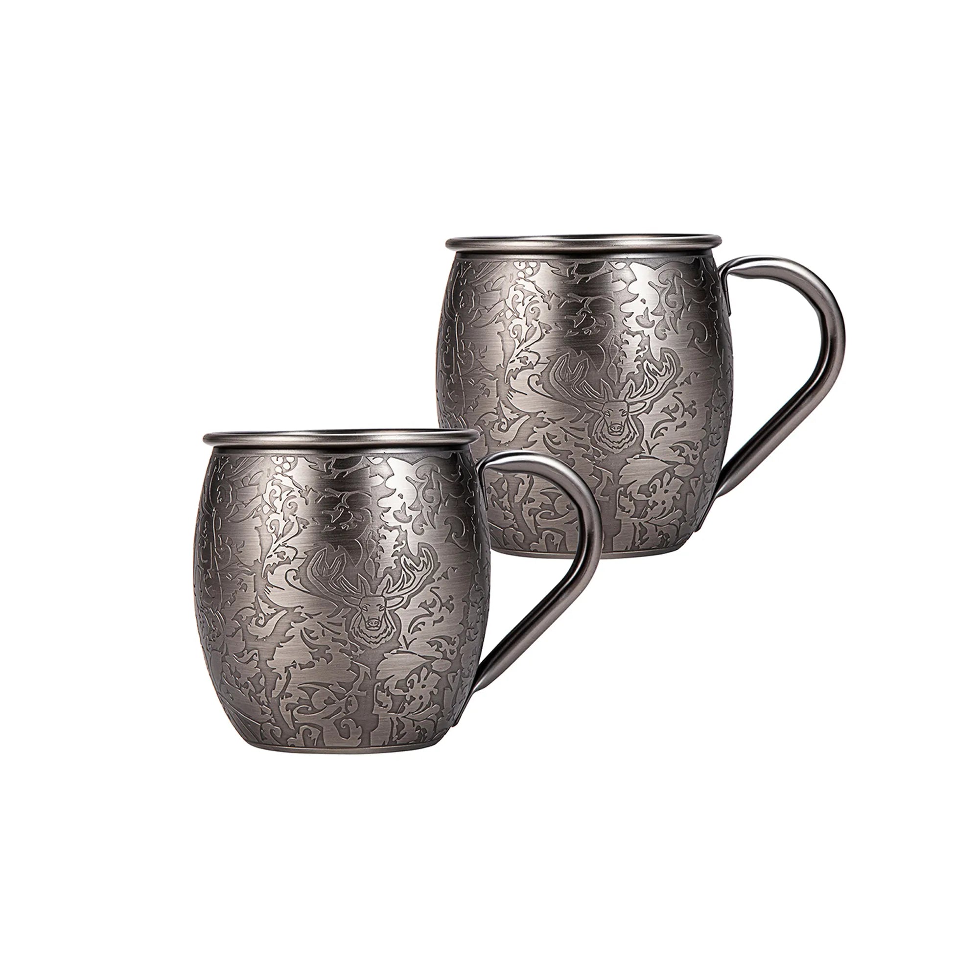 Tasses à café en acier inoxydable avec tasse en cuivre gravé Skycorps