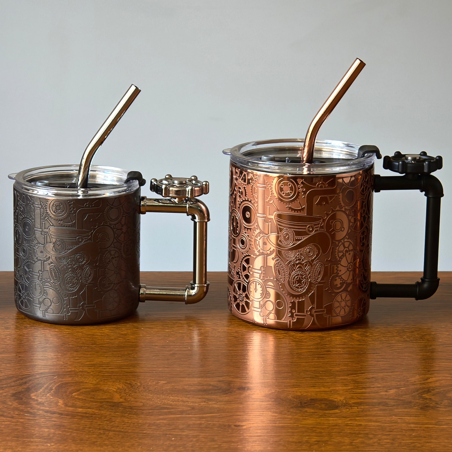 Skycorps Etched Copper Cup Stainless Steel Coffee Mugs