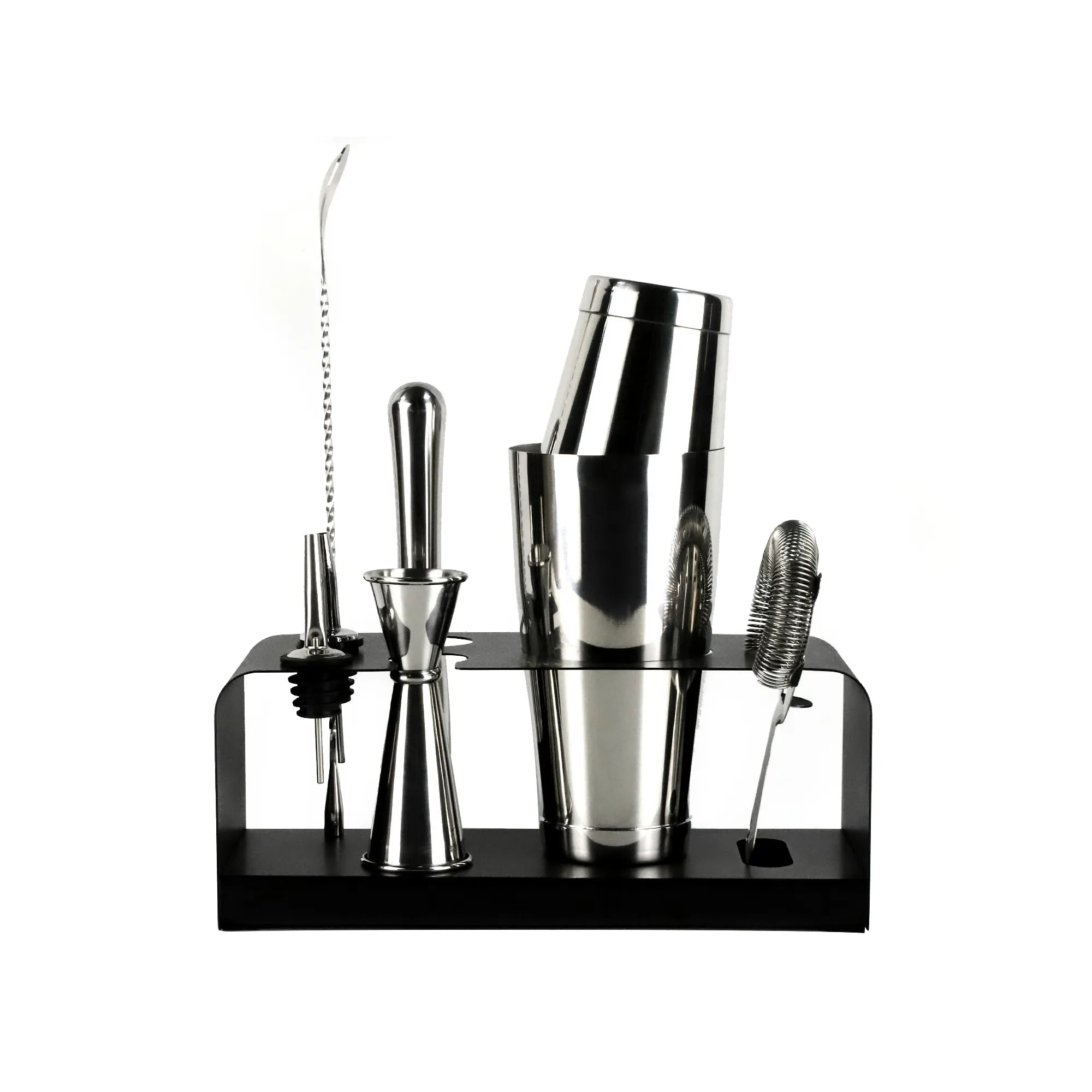 Skycorps 28oz Barware Set 8-Pieces Mirror Stainless Steel Bartender Kit