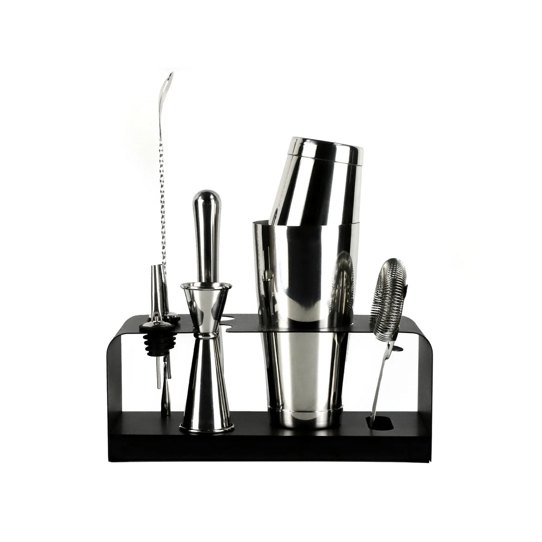 Skycorps 28oz Barware Set 8-Pieces Mirror Stainless Steel Bartender Kit