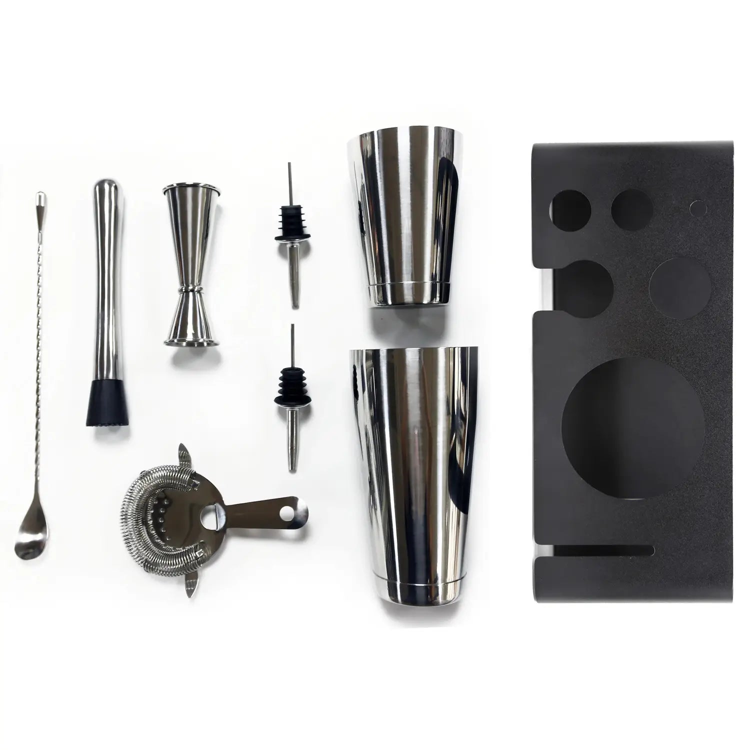 Skycorps 8-Piece Cocktail Shaker Set with stand