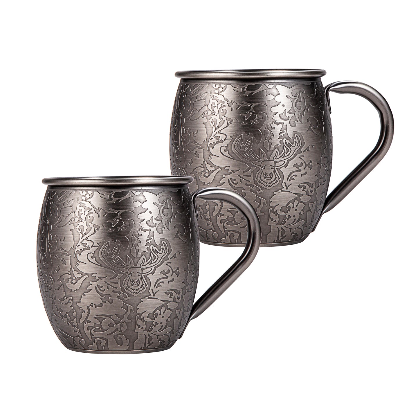 Tasses à café en acier inoxydable avec tasse en cuivre gravé Skycorps