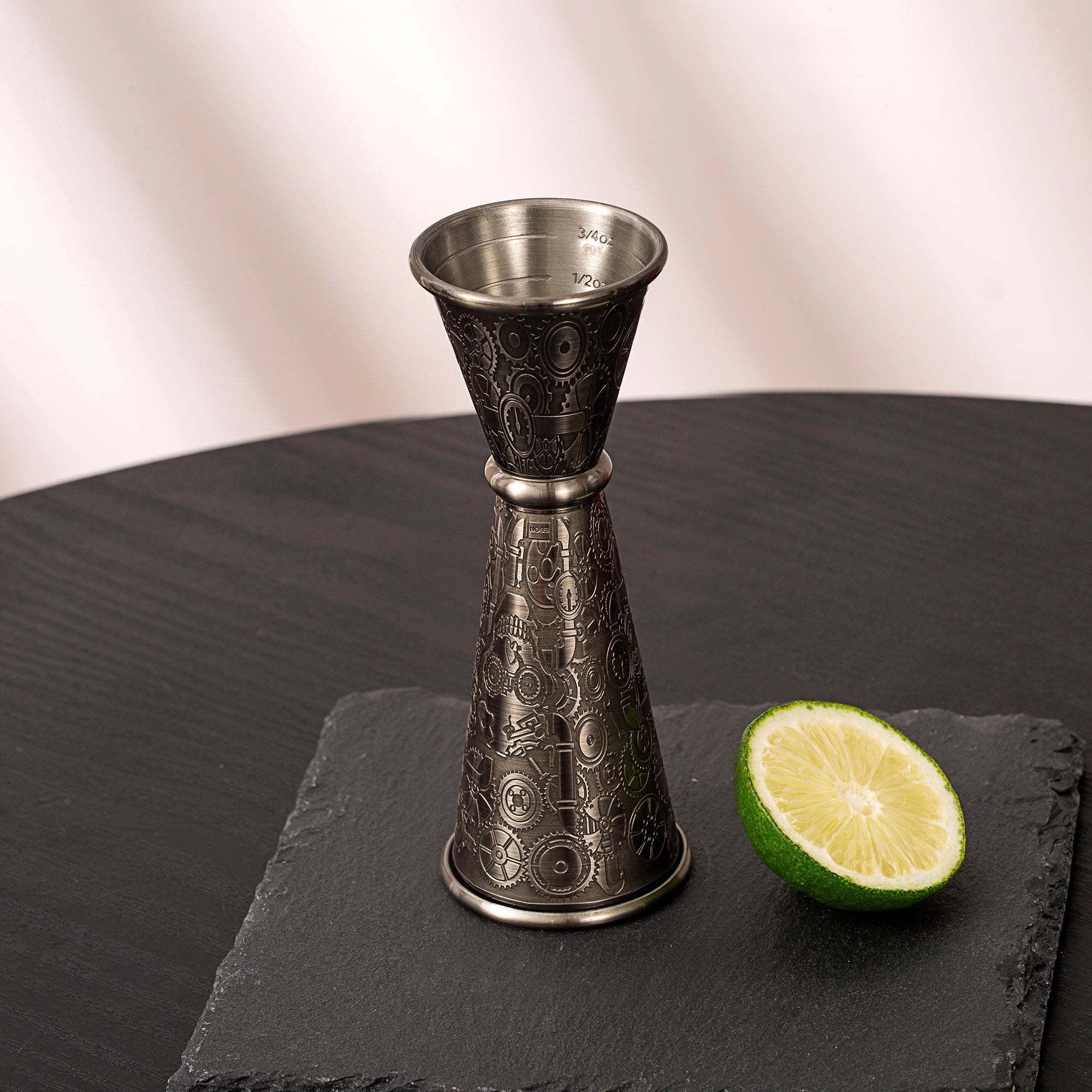 Skycorps Stainless Steel Etched Jigger