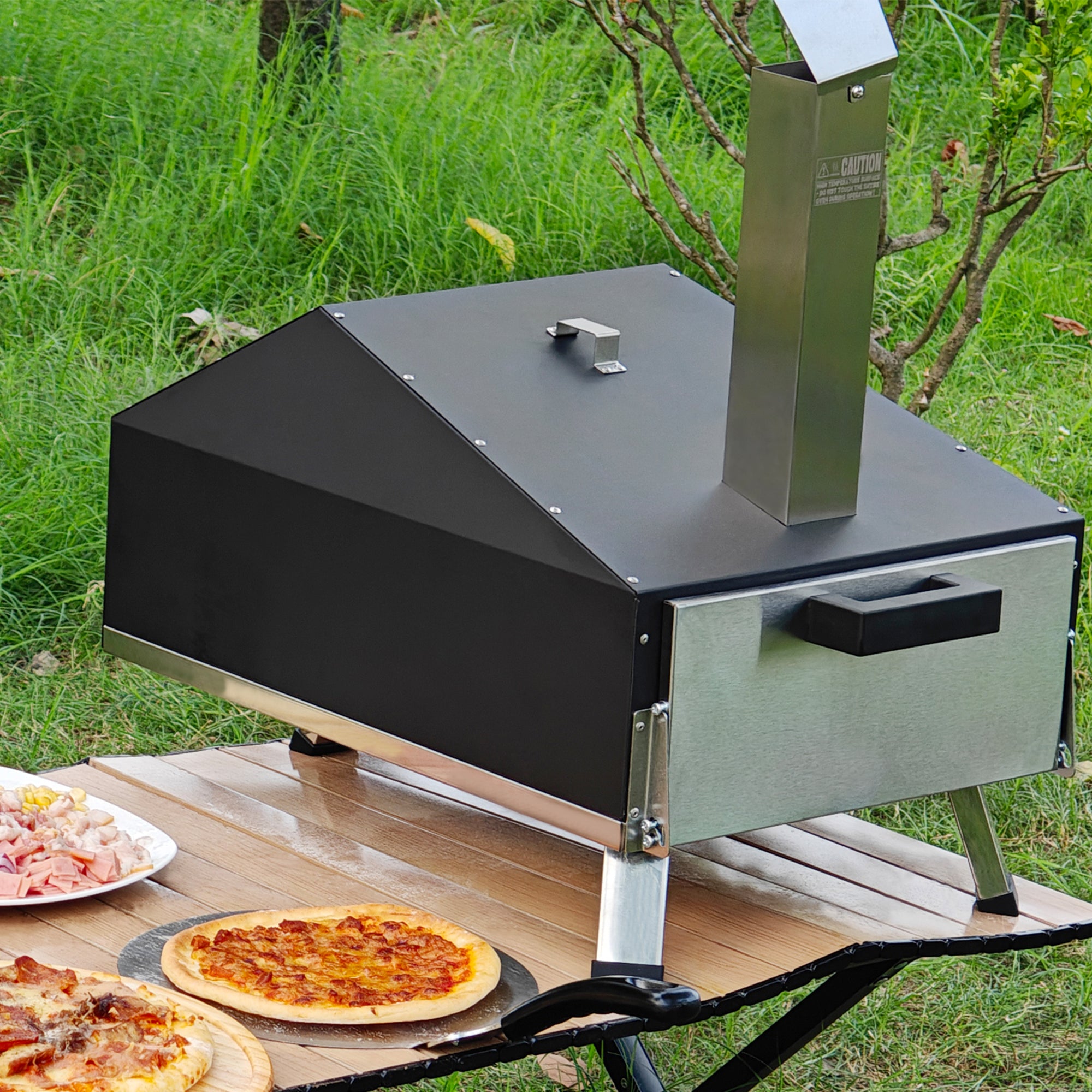 Skycorps Portable Outdoor Cyber Pizza Oven With 12 Inch Pizza Stone