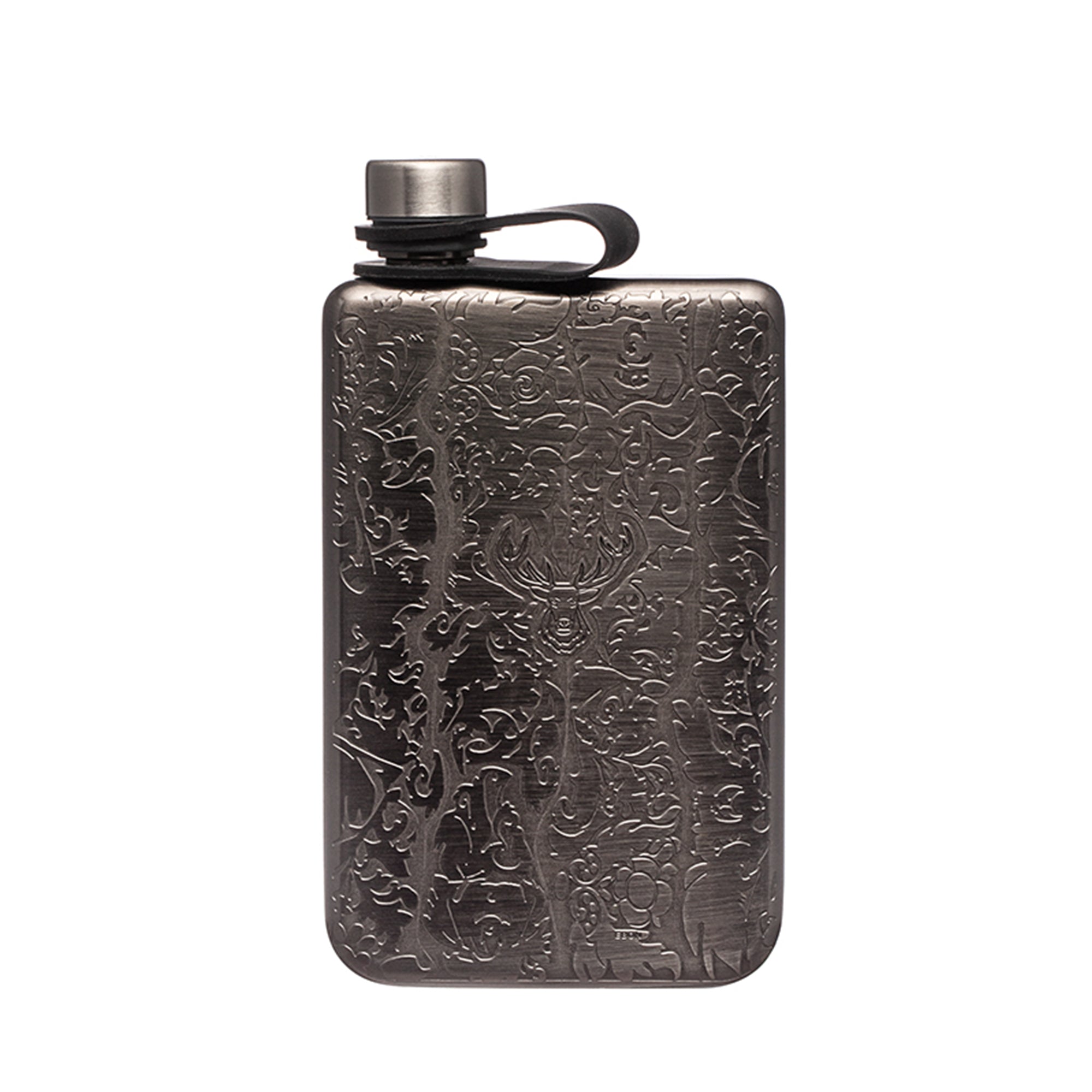 Skycorps Stainless Steel Etched Wine Pot Small Hip Flask