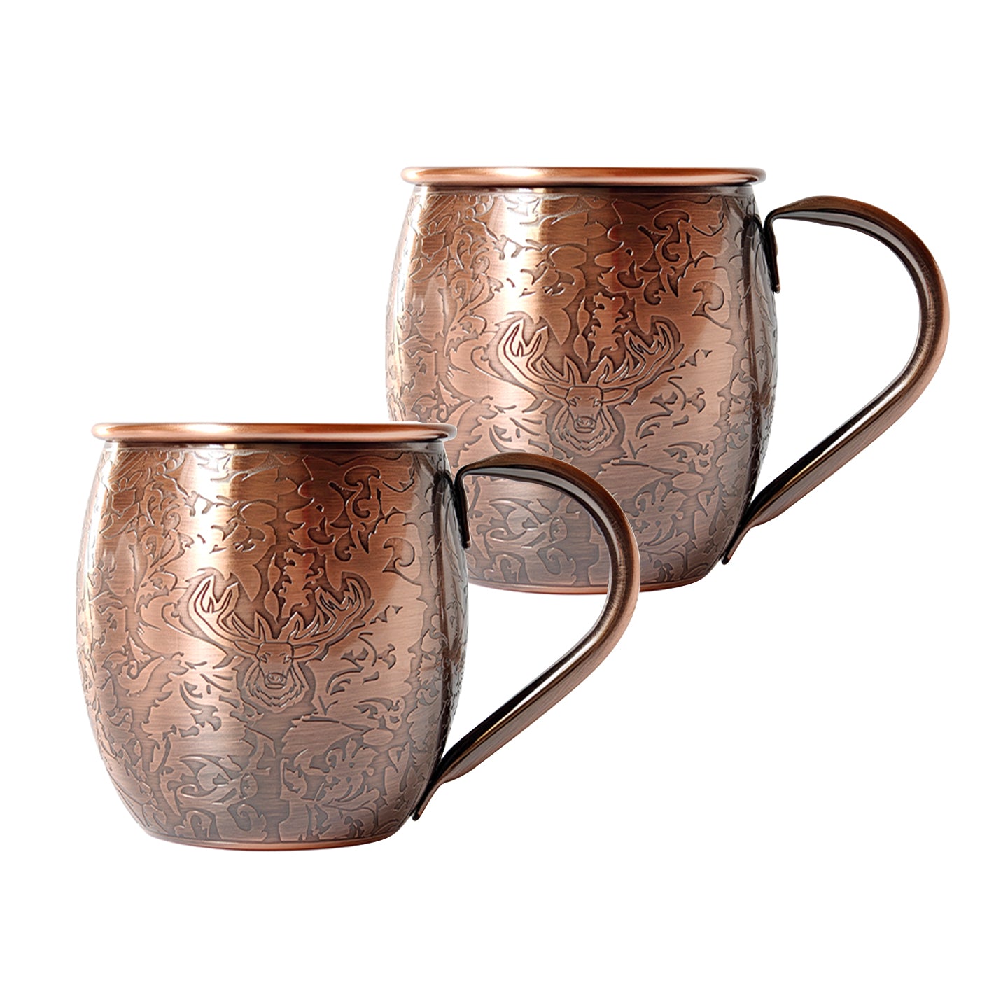 Tasses à café en acier inoxydable avec tasse en cuivre gravé Skycorps