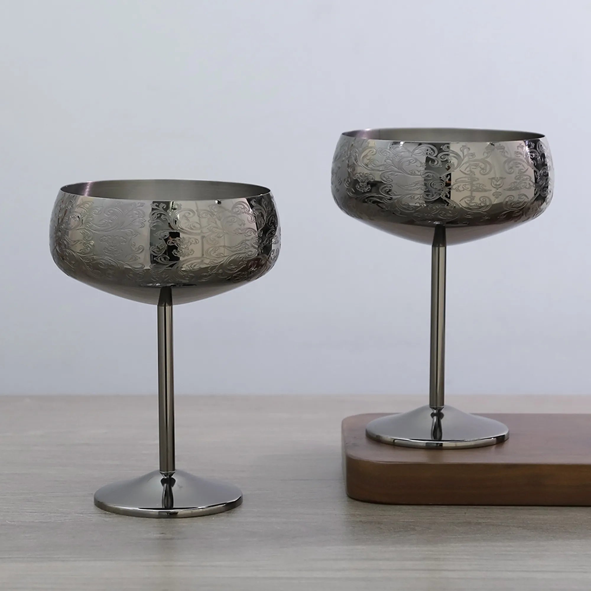Tasses à café en acier inoxydable avec tasse en cuivre gravé Skycorps