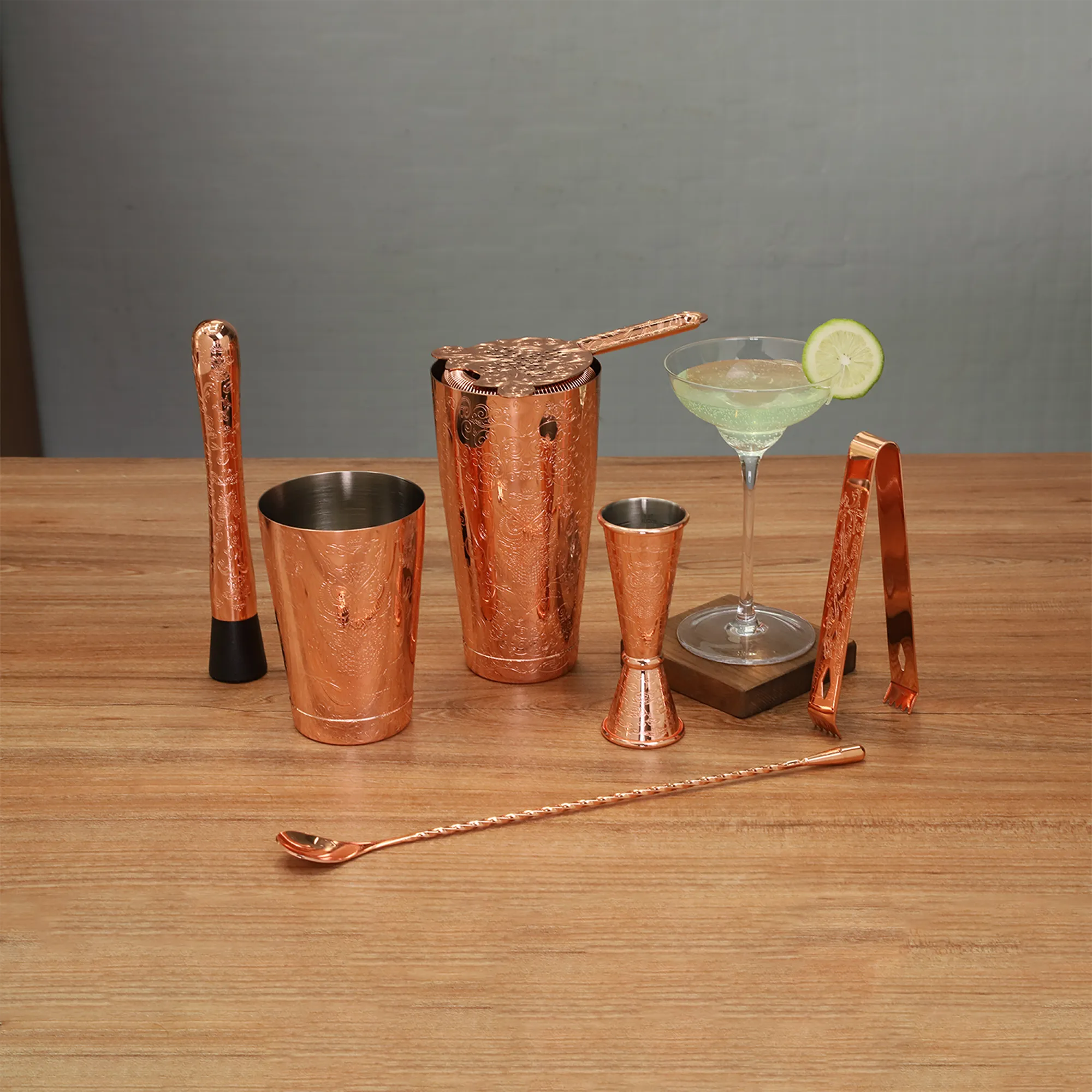 Kit de coctelera Skycorps de 18 piezas para barman 
