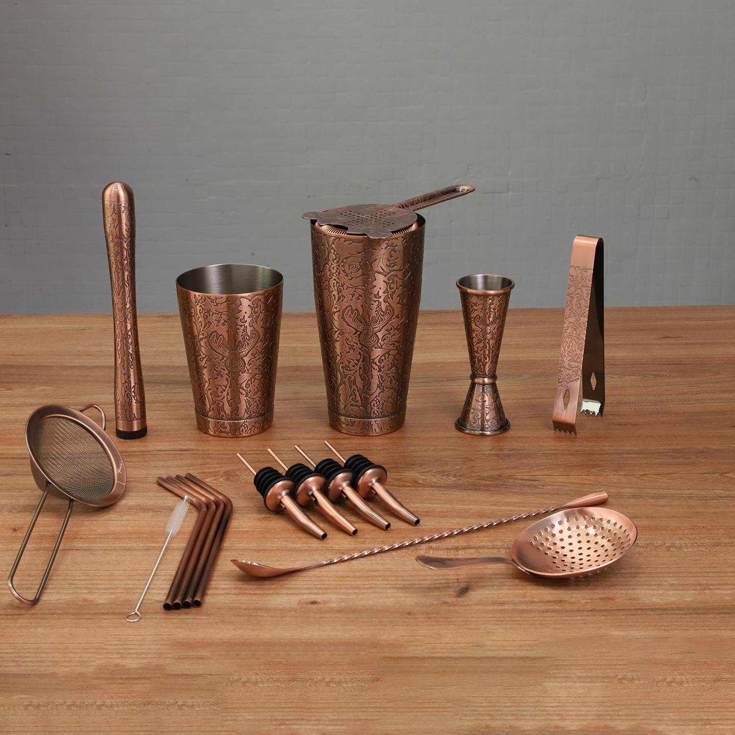 Ensemble de shaker à cocktail pour barman Skycorps 18 pièces 
