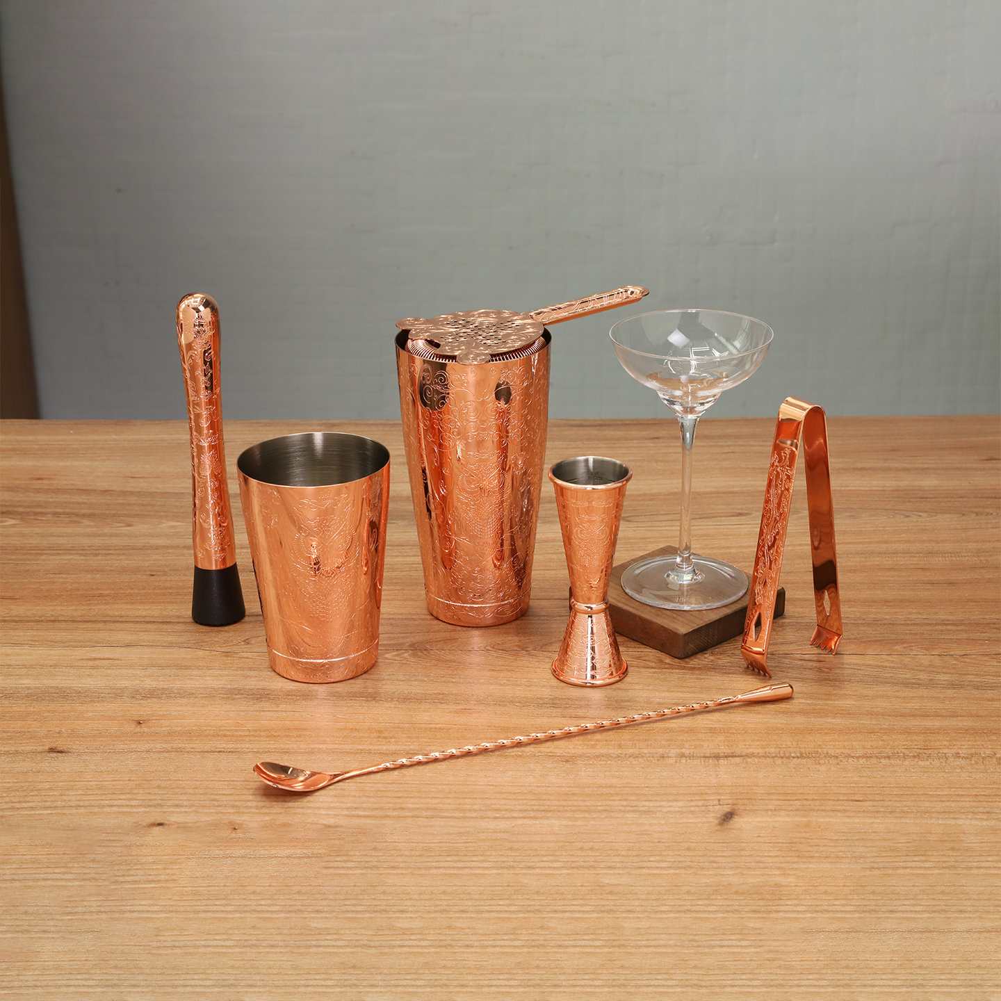 Ensemble de shaker à cocktail pour barman Skycorps 18 pièces 