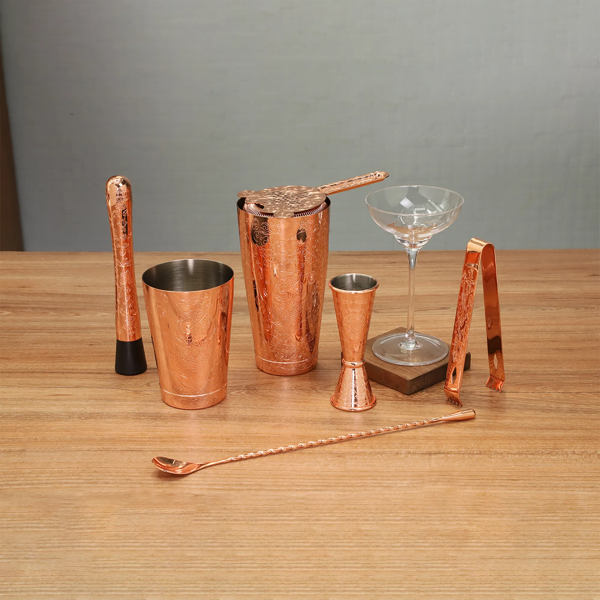 Kit de coctelera Skycorps de 18 piezas para barman 