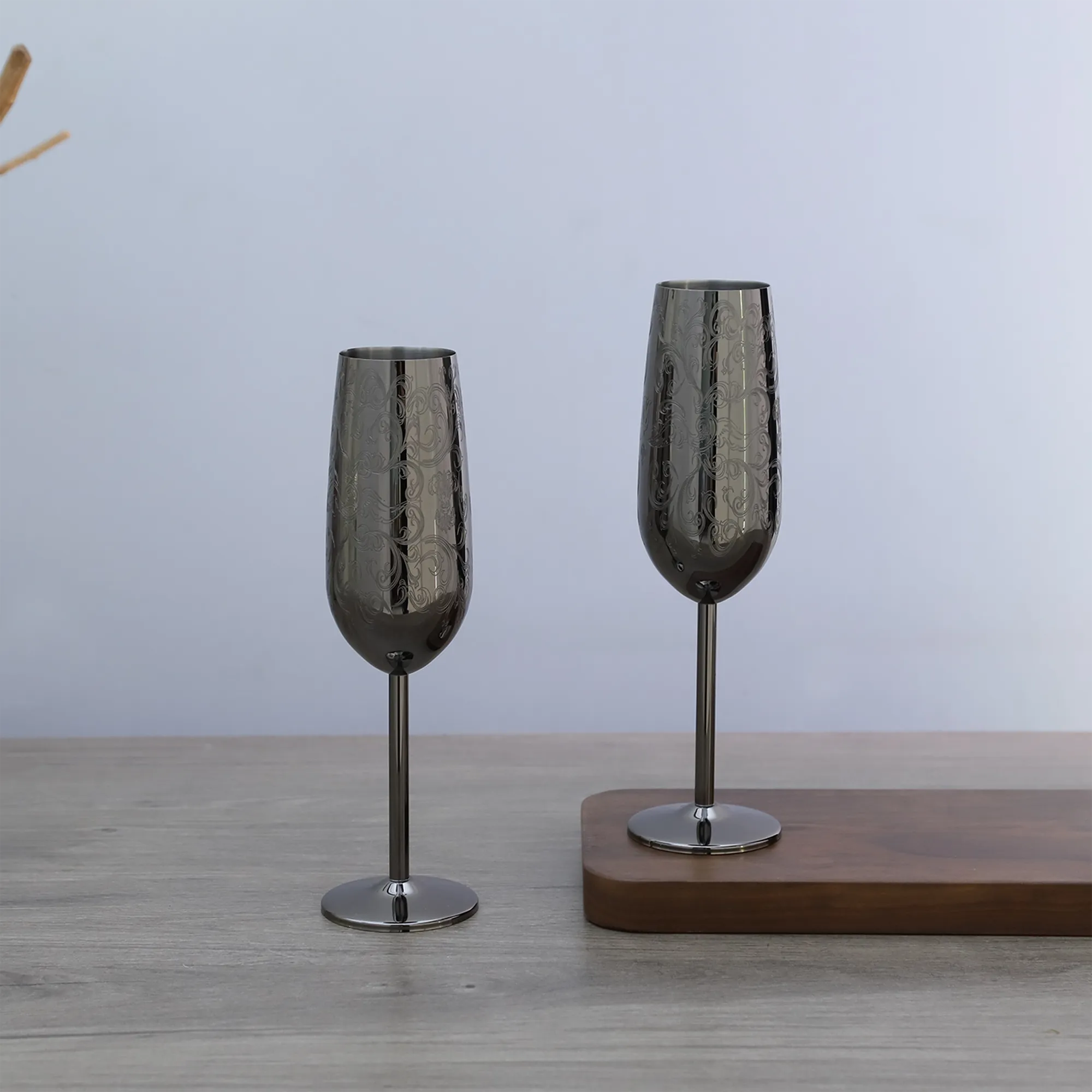 Tasses à café en acier inoxydable avec tasse en cuivre gravé Skycorps