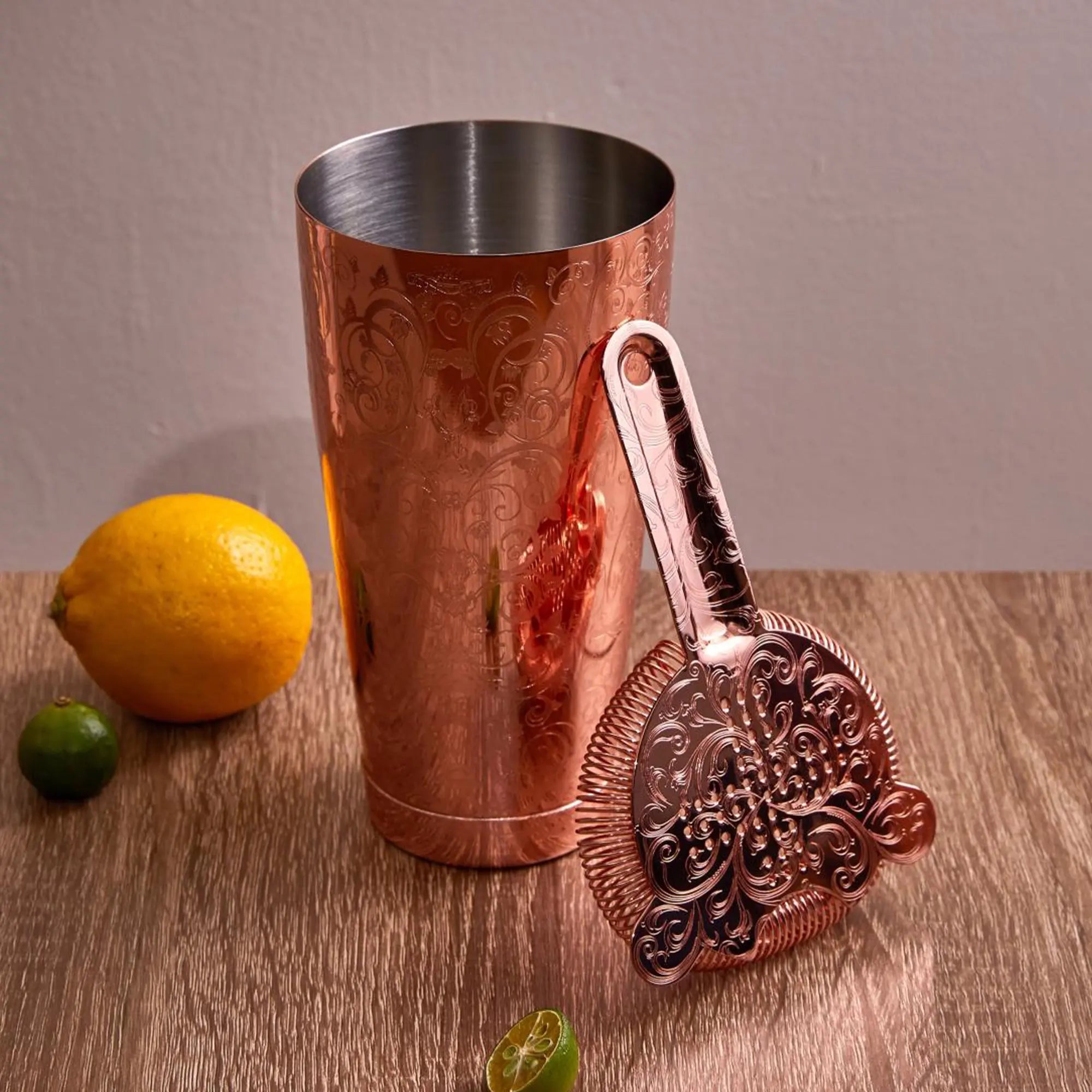 Copper cocktail shaker