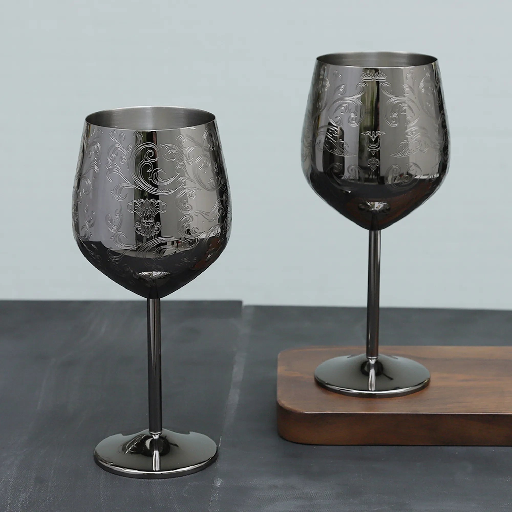 Tasses à café en acier inoxydable avec tasse en cuivre gravé Skycorps