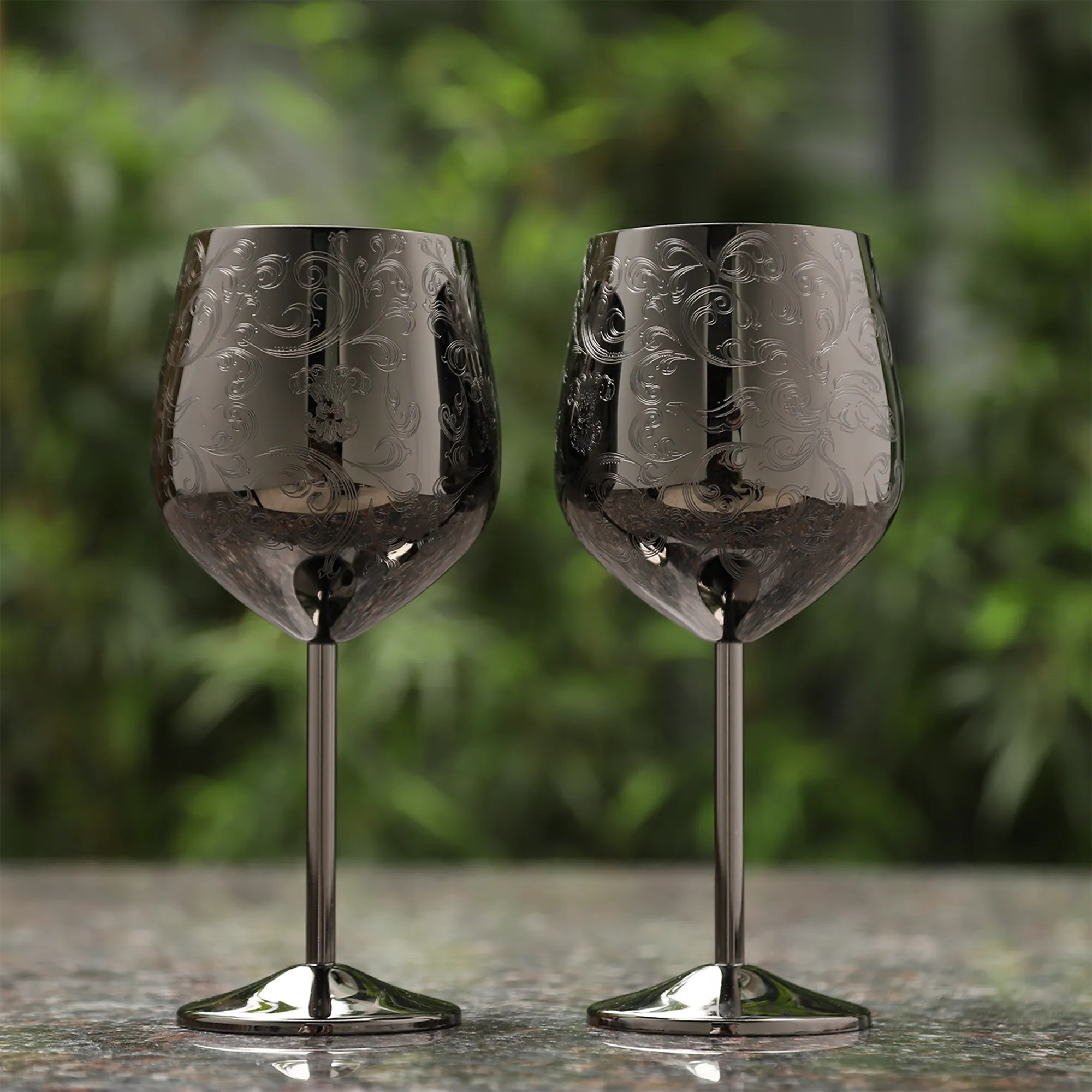 Tasses à café en acier inoxydable avec tasse en cuivre gravé Skycorps
